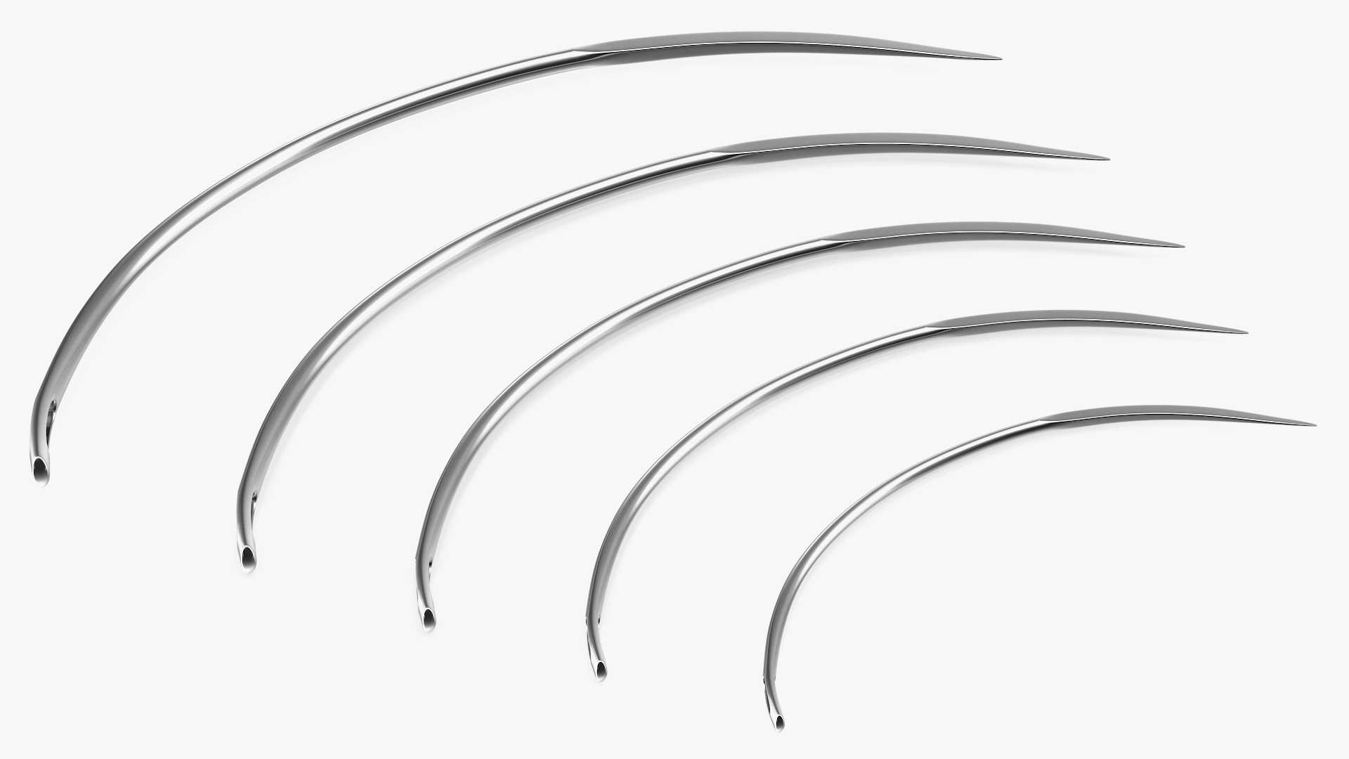 3D model Suture Cutting Edge Surgeon Needles