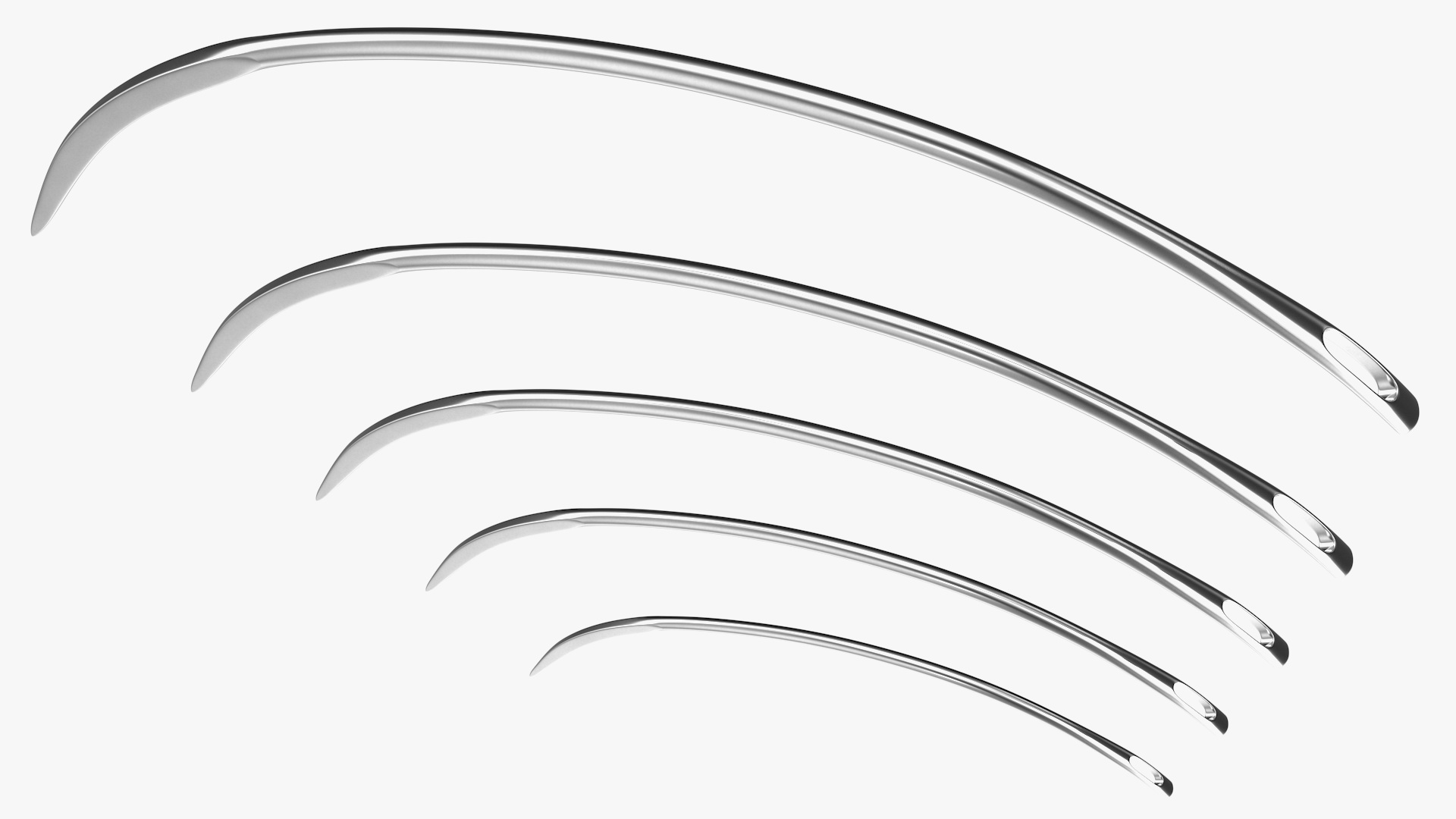 3D model Suture Cutting Edge Surgeon Needles