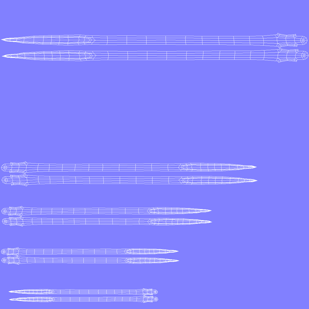 3D model Suture Cutting Edge Surgeon Needles