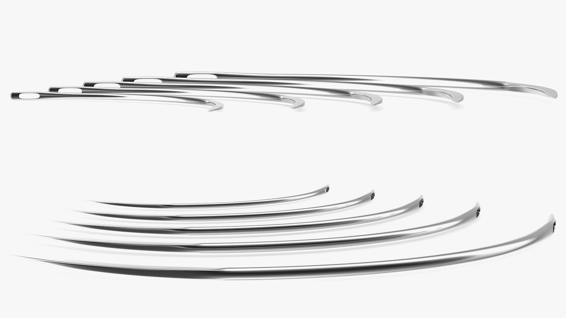 3D model Suture Cutting Edge Surgeon Needles