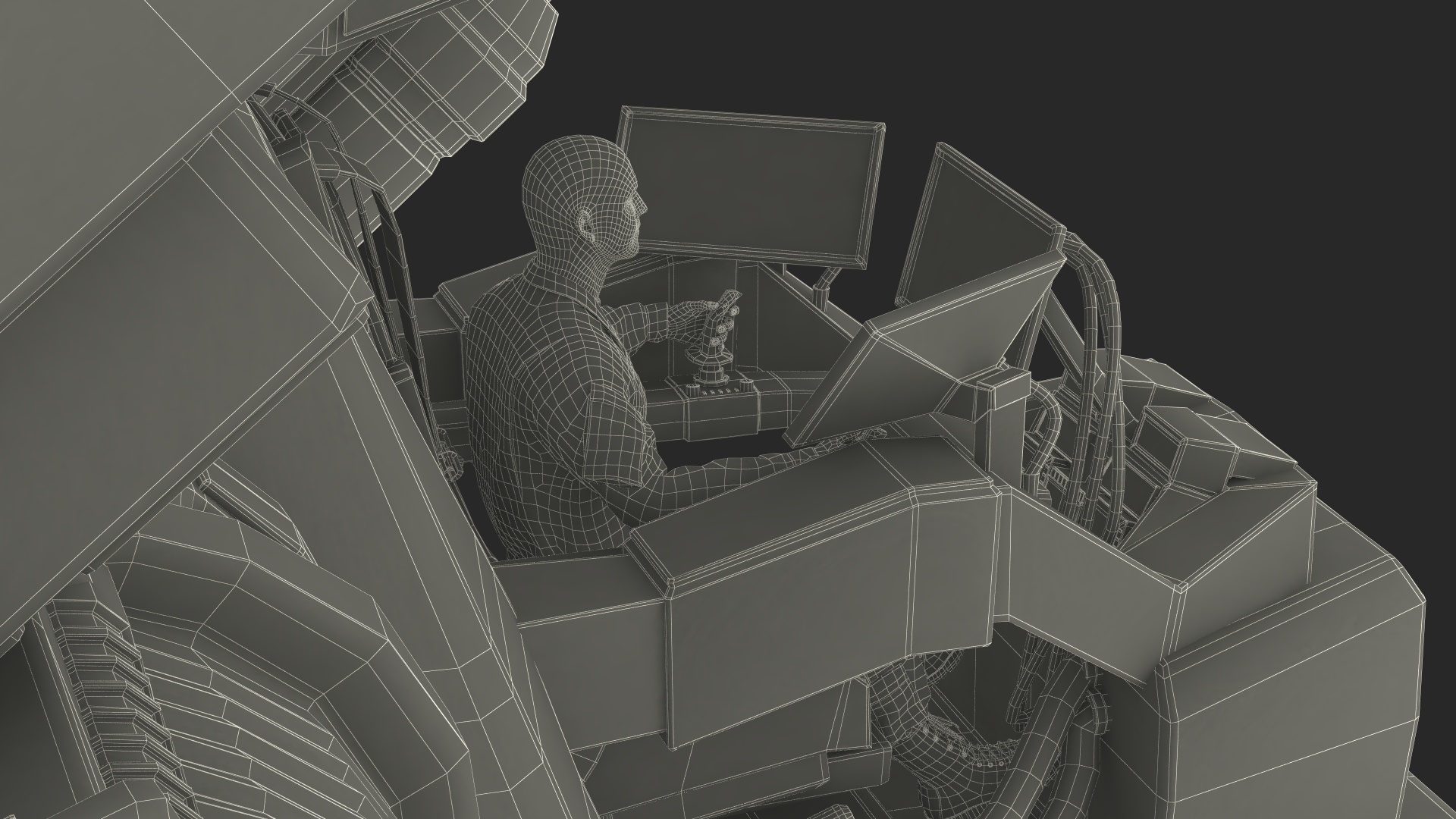 Giant Walking War Machine Rigged 3D