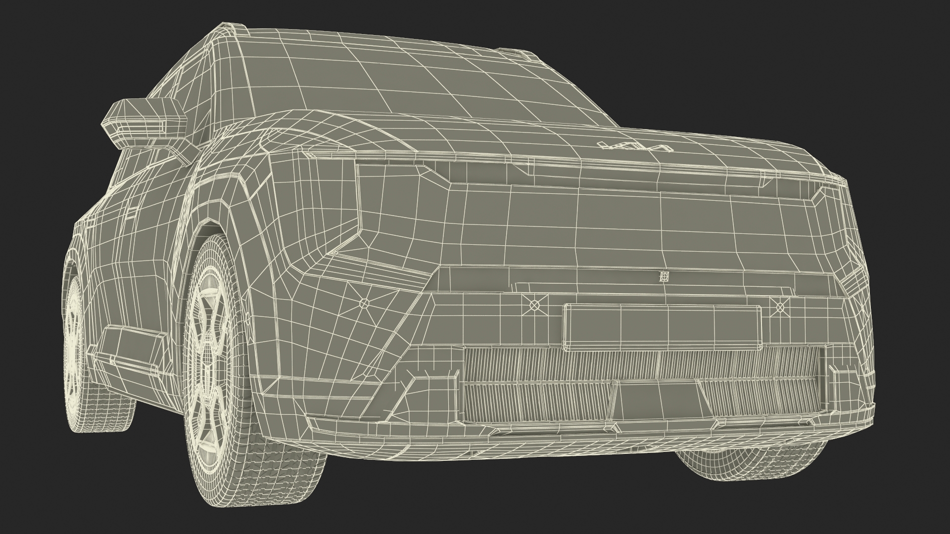 3D KIA EV9 Luxury Electric SUV Black and White model