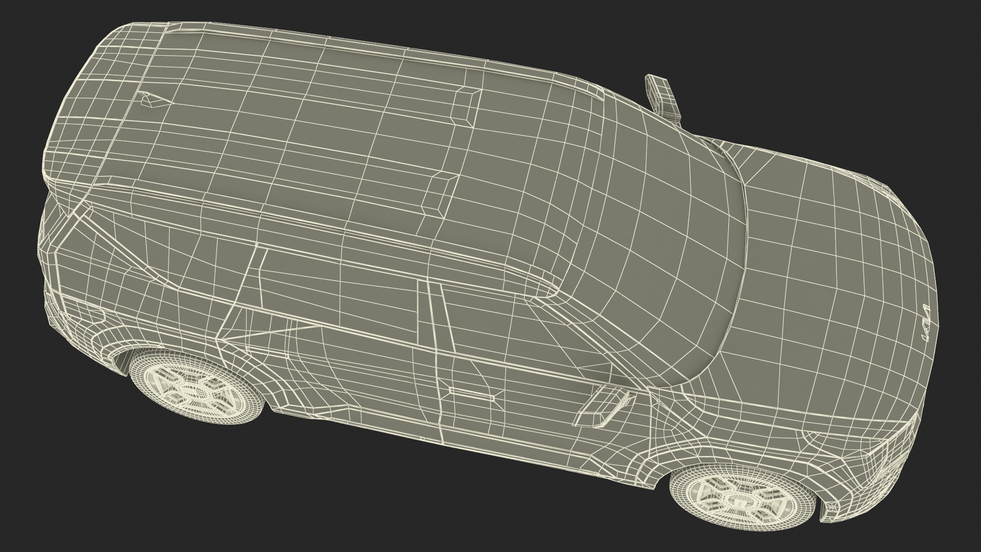 3D KIA EV9 Luxury Electric SUV Black and White model
