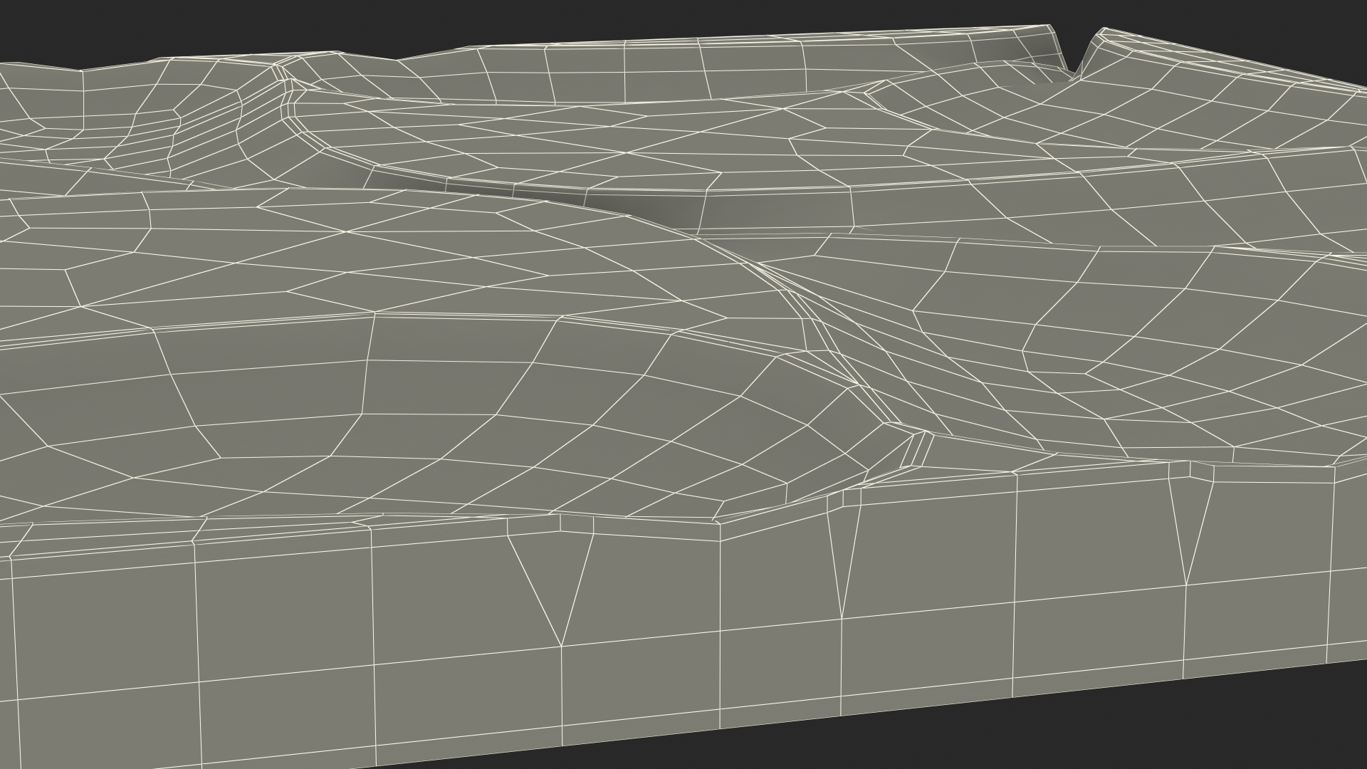 3D model 3D Wall Panel Drops Metal