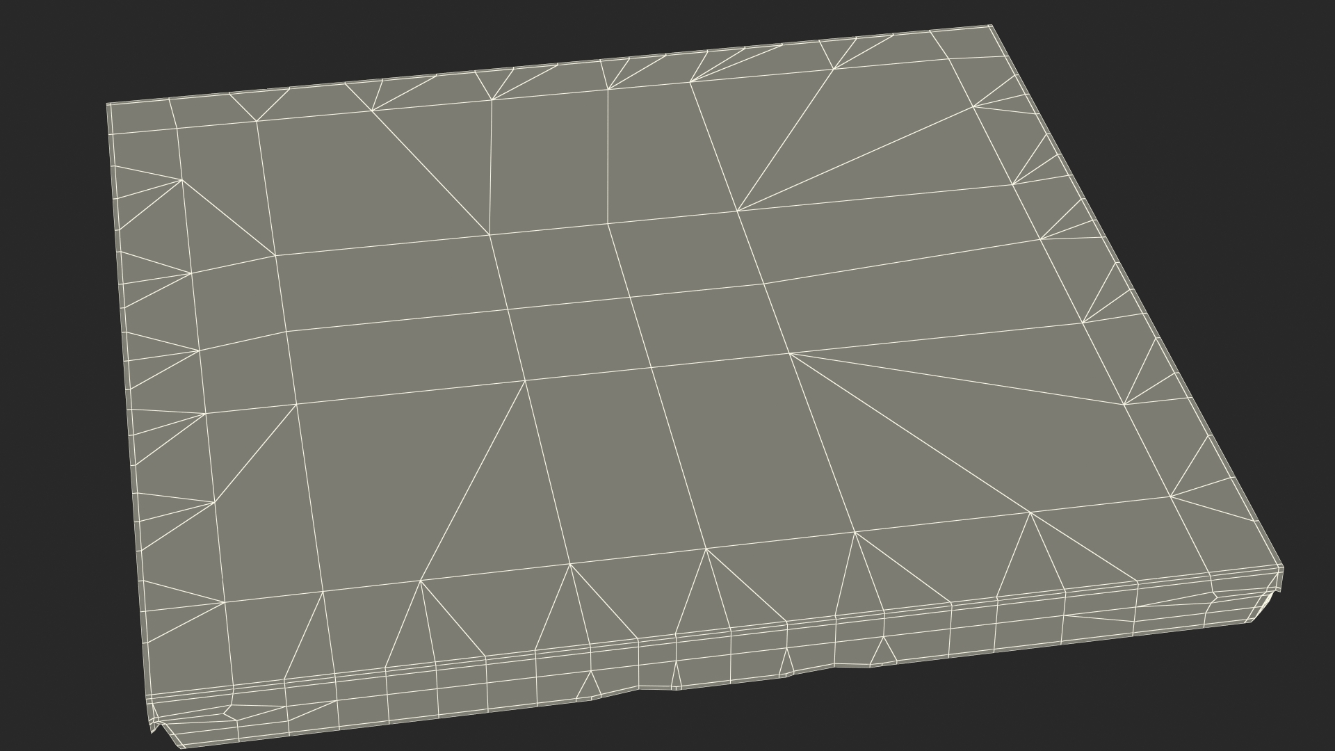 3D model 3D Wall Panel Drops Metal