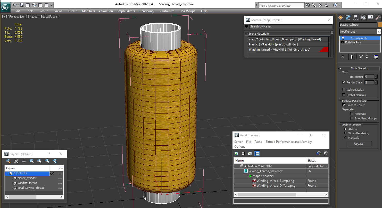 3D Sewing Thread model