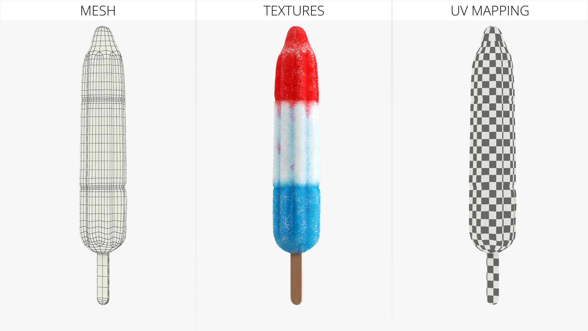 Bomb Pop Patriotic Frozen Fruit Ice Multicolor - view 7
