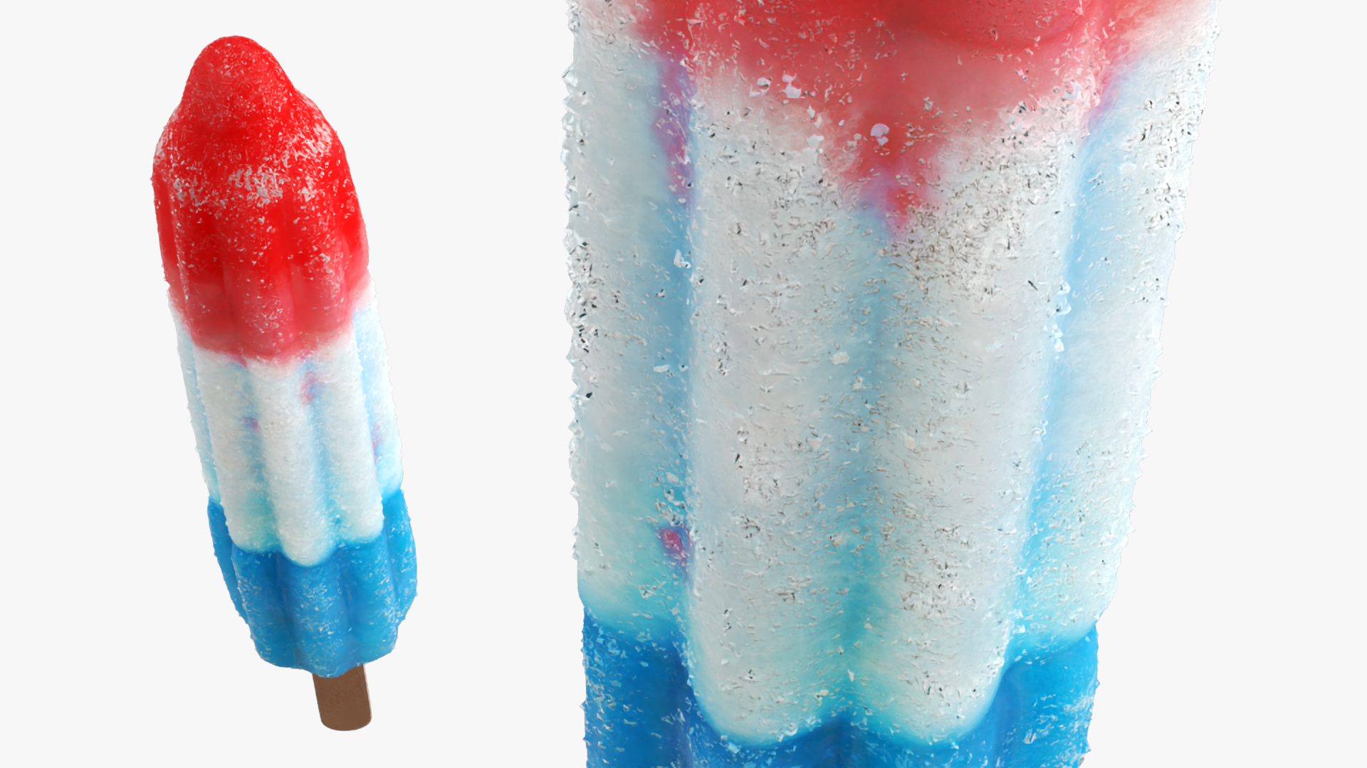 Bomb Pop Patriotic Frozen Fruit Ice Multicolor - view 4