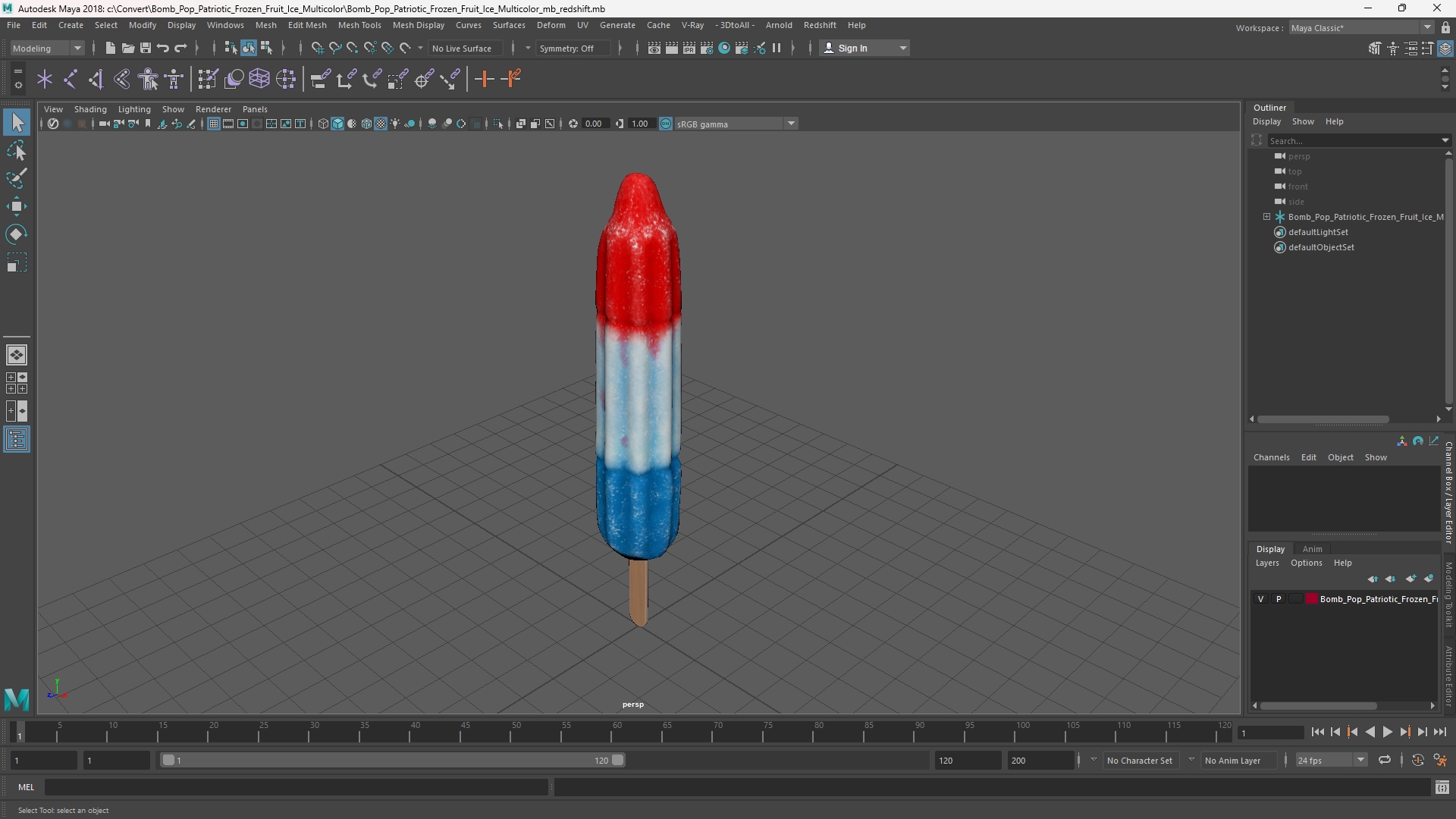Bomb Pop Patriotic Frozen Fruit Ice Multicolor - view 11
