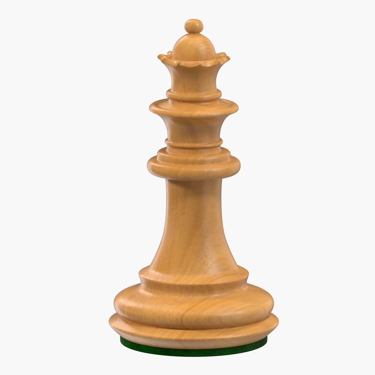 Wooden Chess Queen, view 4