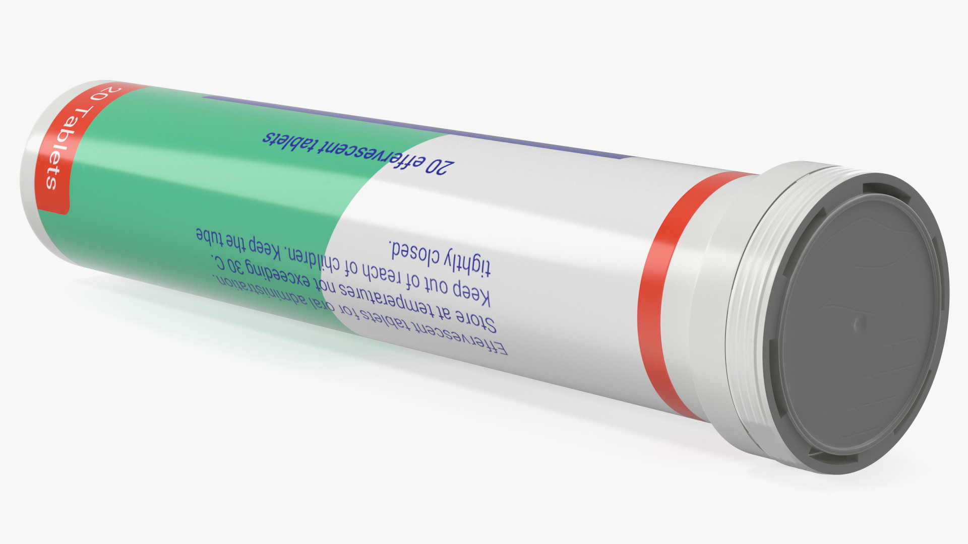 Effervescent Aspirine Package 25 Tabs 3D