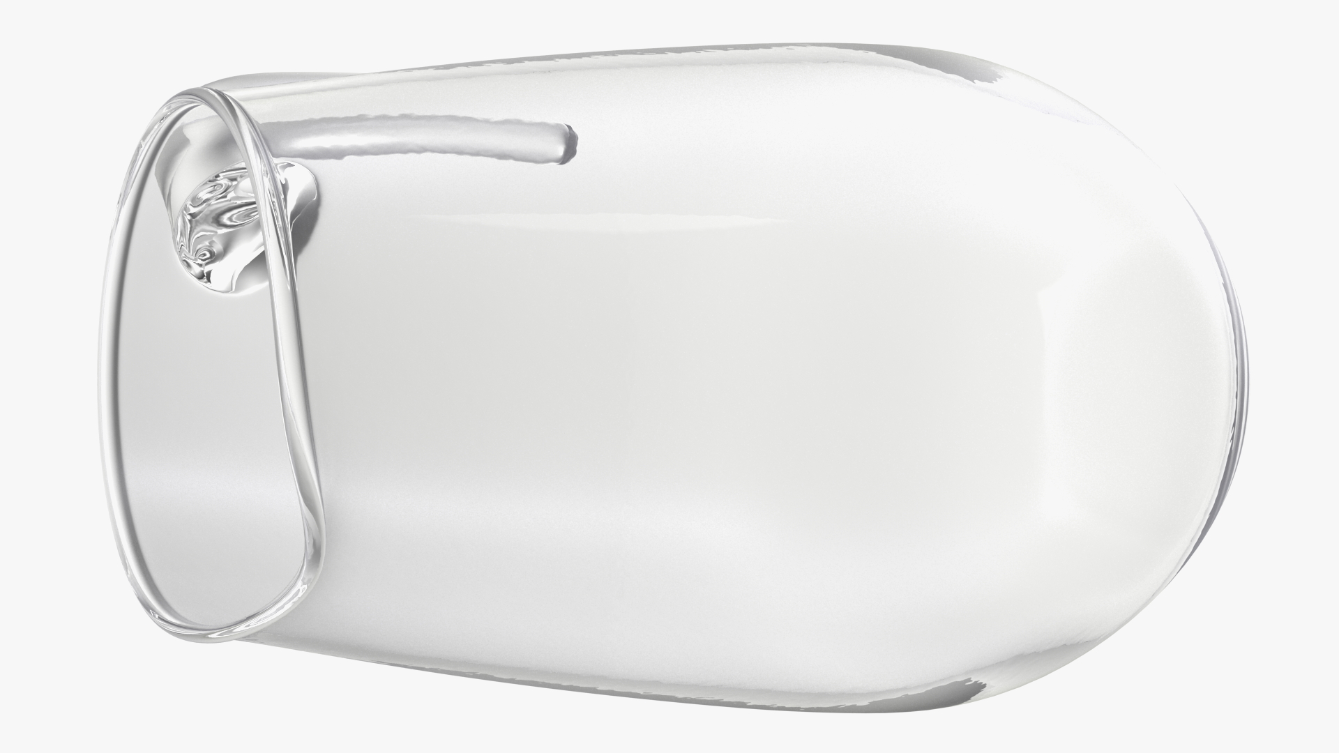 3D Glass Jug With Hook Handle