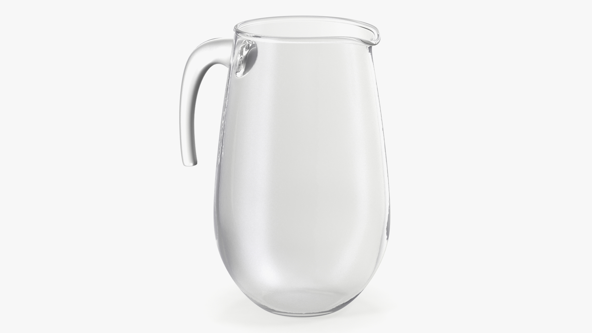 3D Glass Jug With Hook Handle