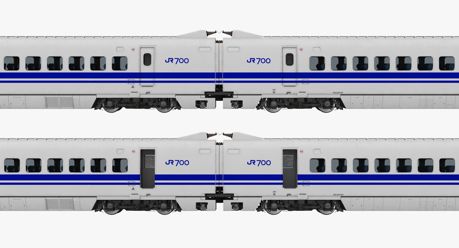 3D Bullet Train JR700 Japan Railways model