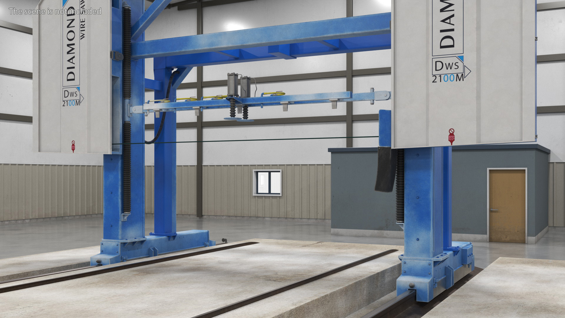 3D model Concrete Cutting with Wire Saw
