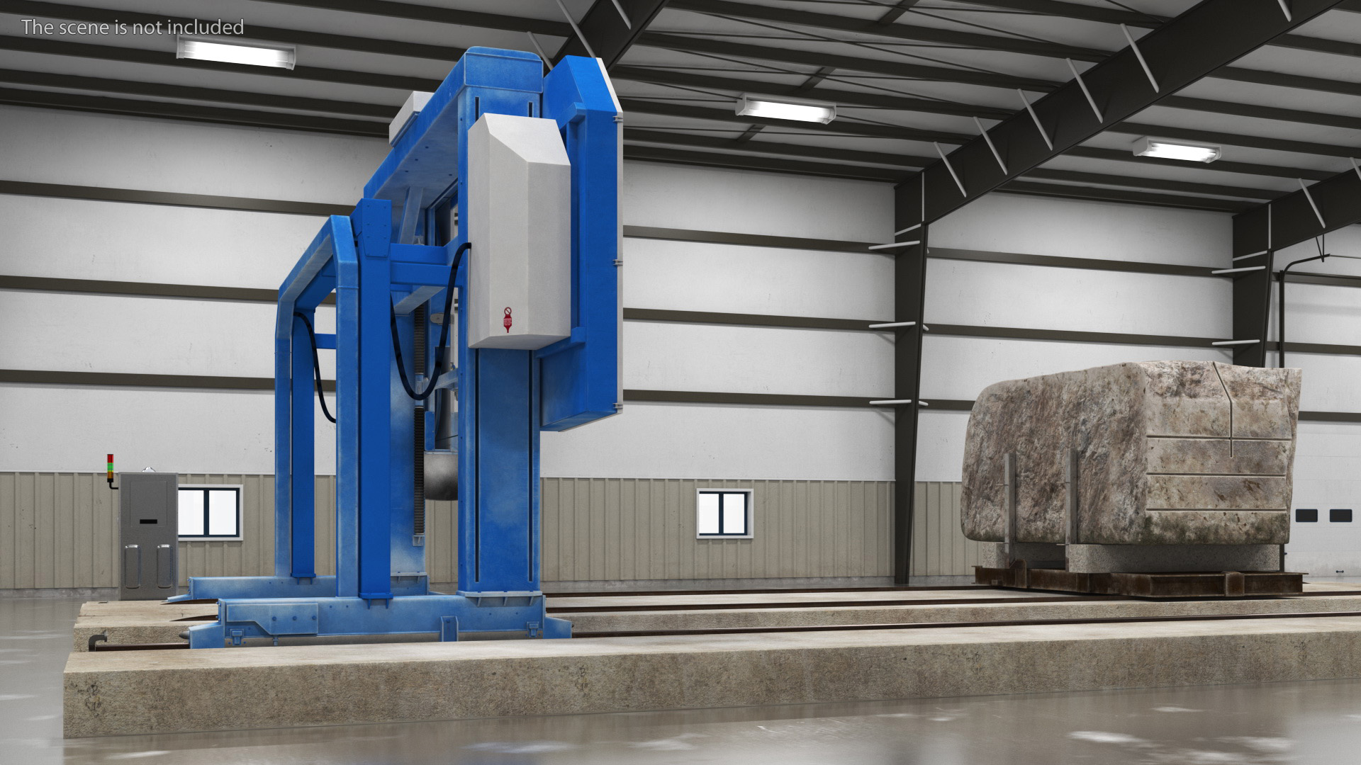 3D model Concrete Cutting with Wire Saw