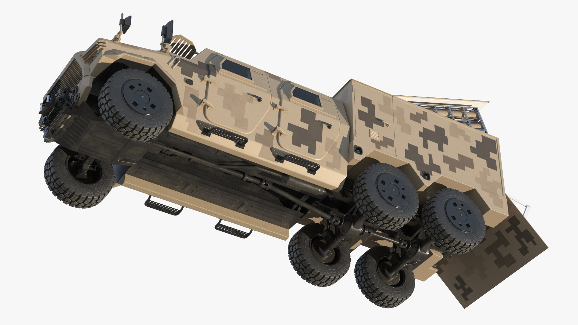 Tactical UAV Launch Vehicle with Drone Simplified - view 3