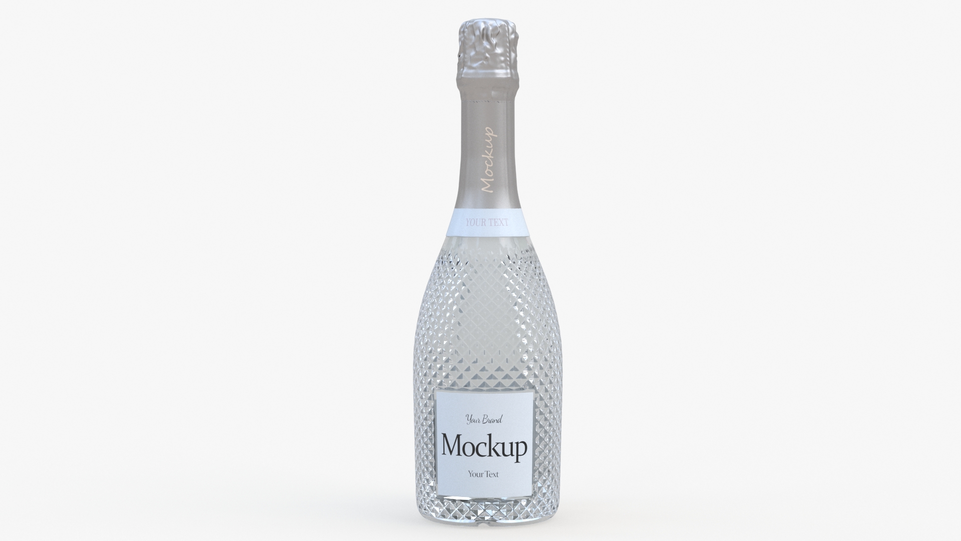 3D Mockup Sparkling Wine Bottle model