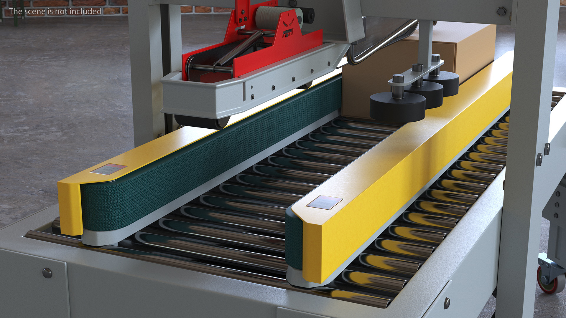 3D Automatic Box Packing Machine Yellow