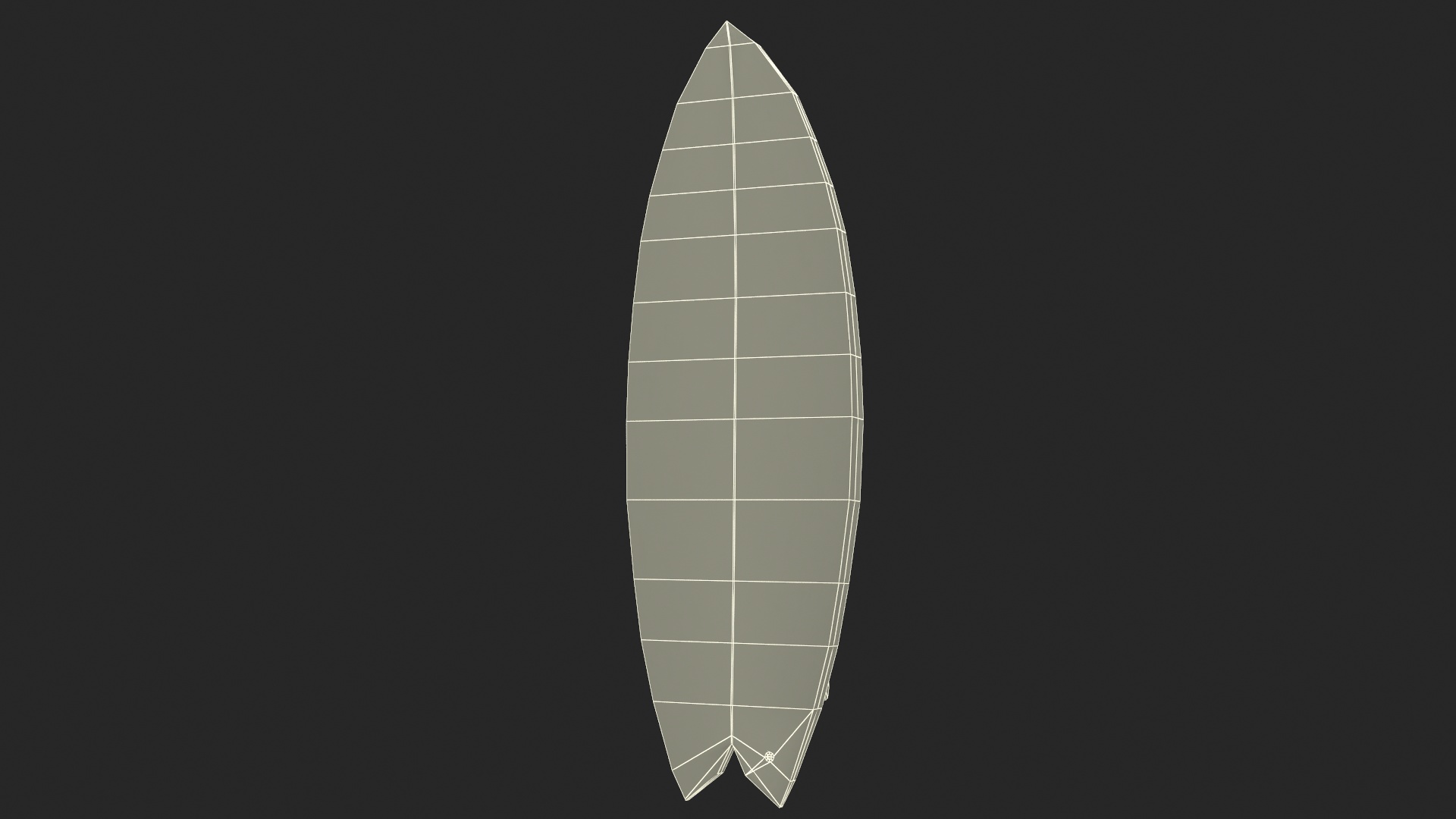 Surfboard Fish Tail 3D model