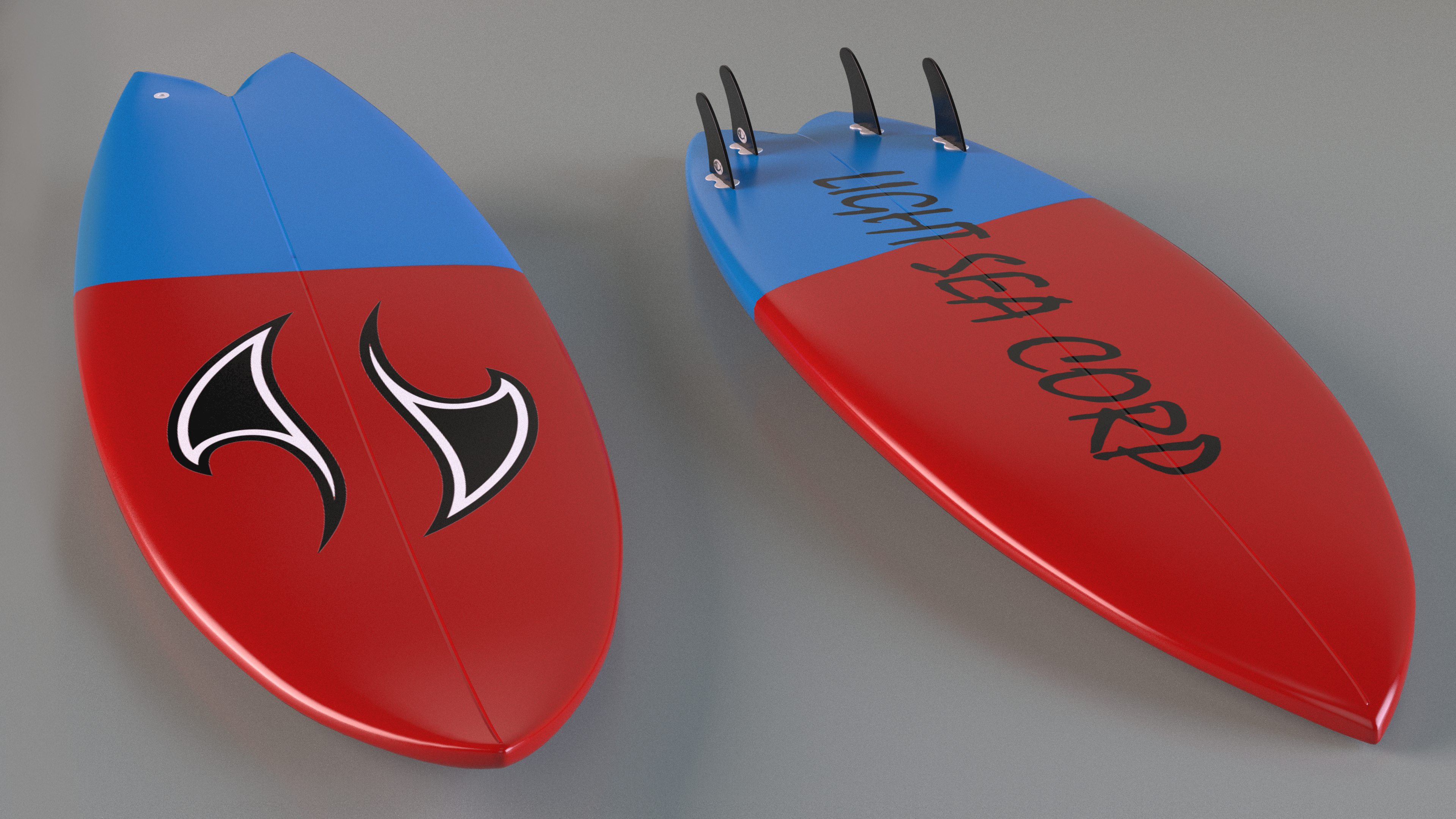 Surfboard Fish Tail 3D model