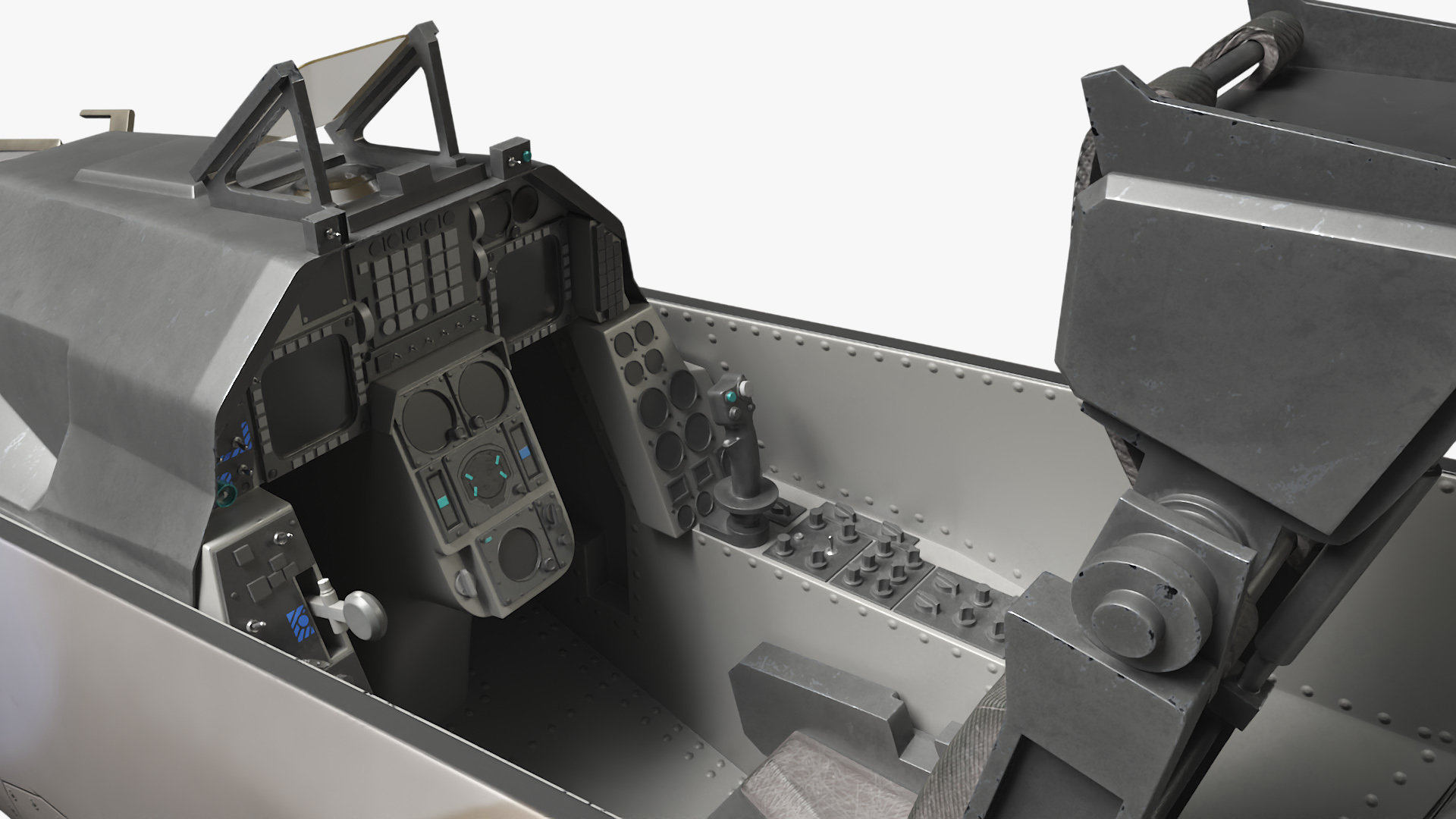 Hardened Aircraft Shelter with Fighter Jet Inside 3D model
