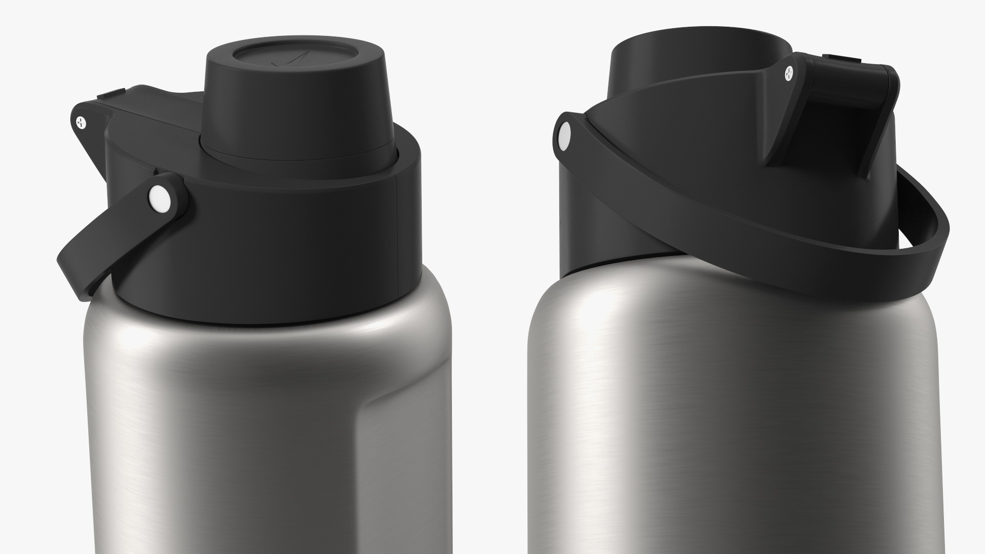 3D Nike Drinking Bottle Silver Close model