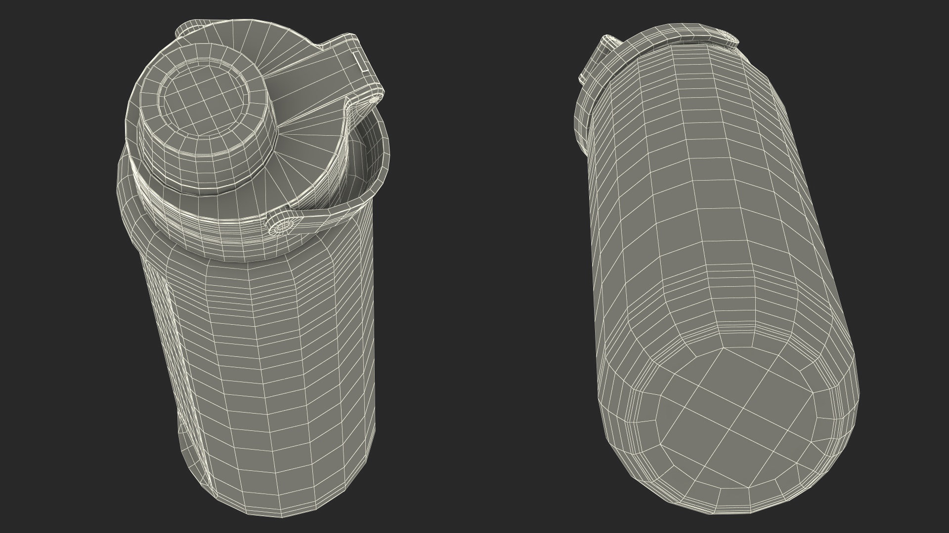 3D Nike Drinking Bottle Silver Close model