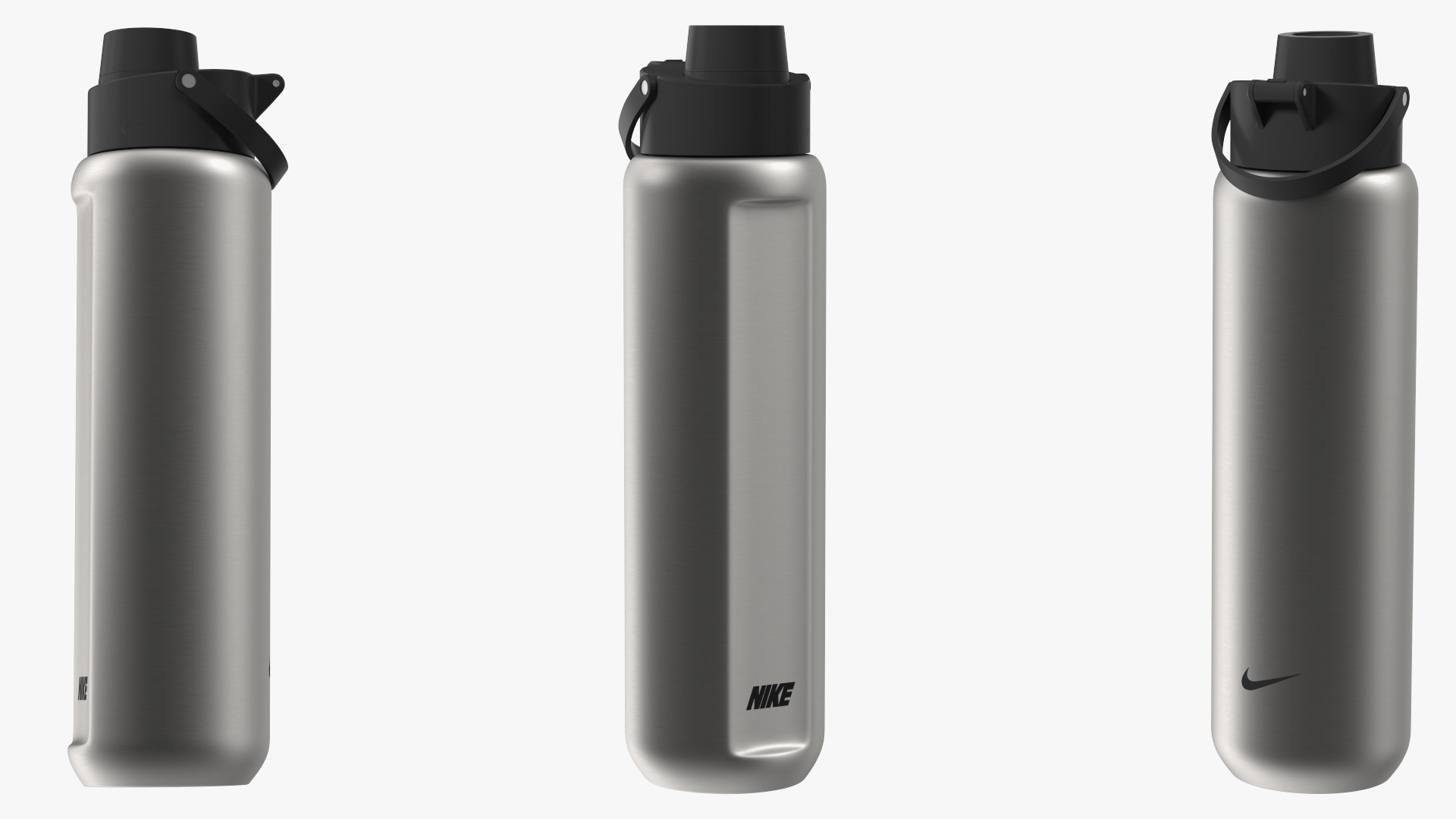 3D Nike Drinking Bottle Silver Close model