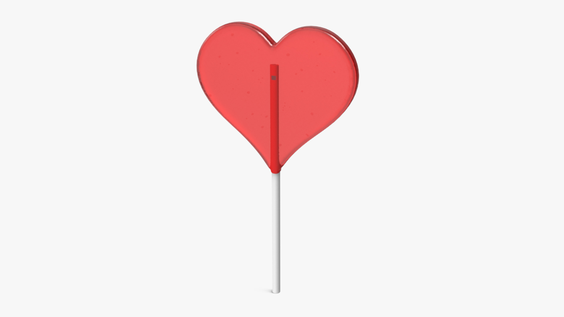 Heart Shaped Lollipop for 3D Print 3D model
