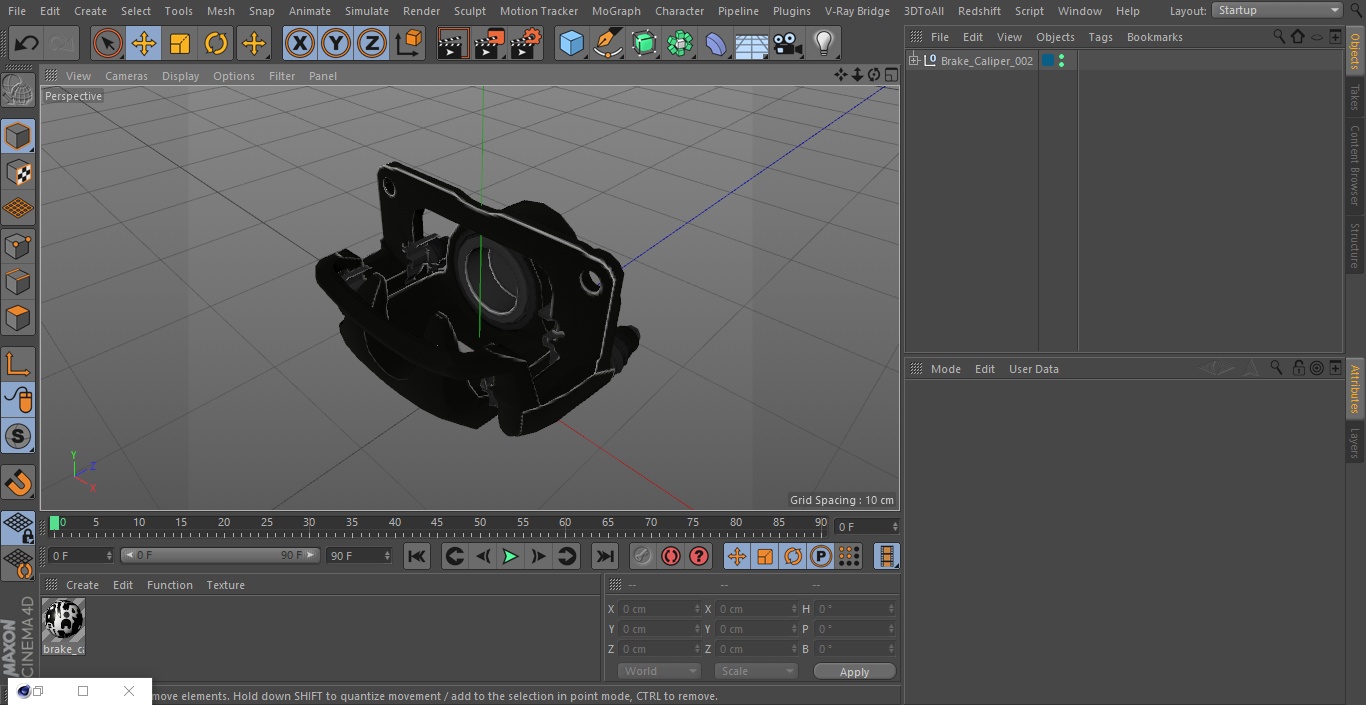 3D Brake Caliper model