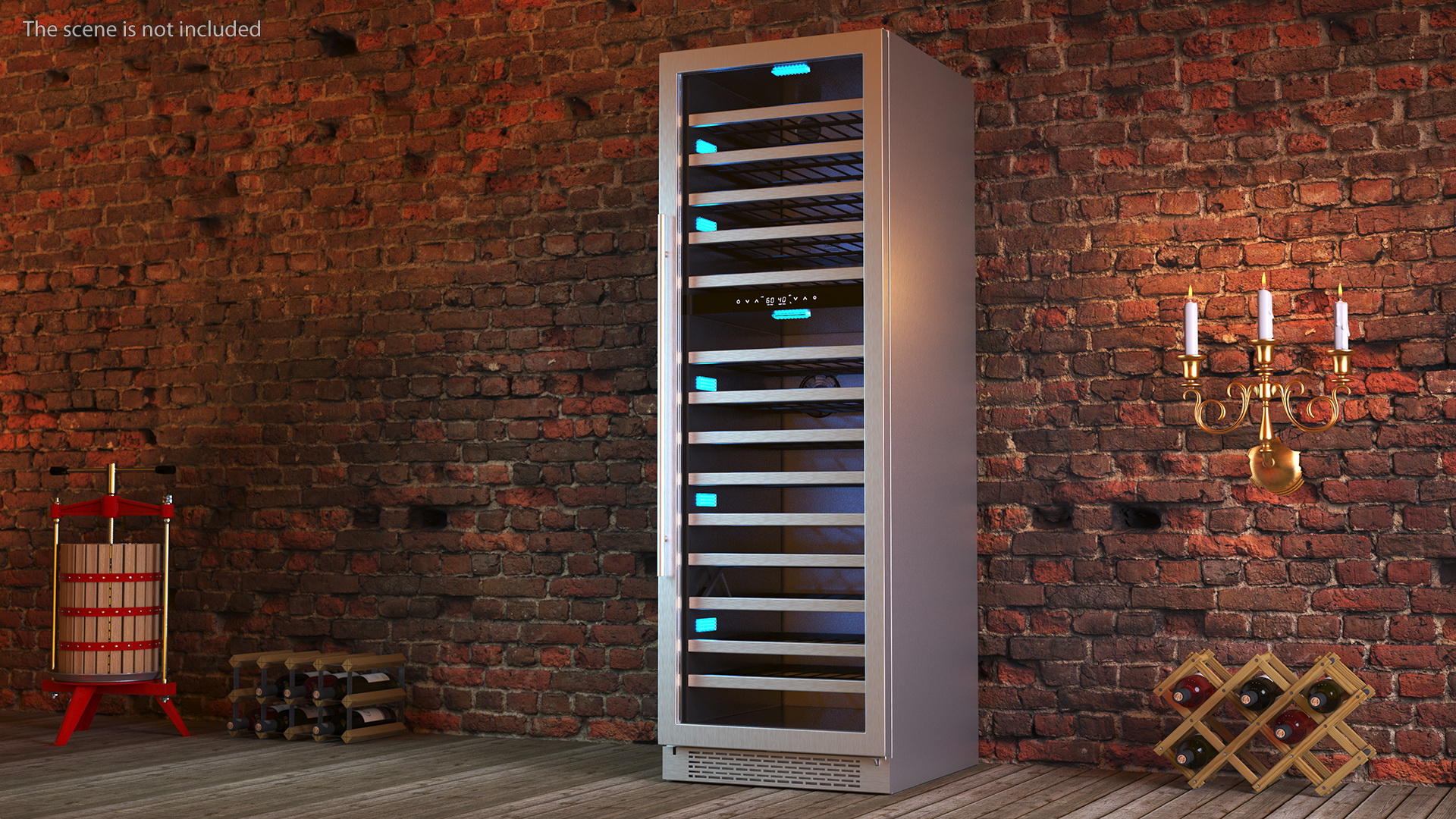 3D Wine Cooler Full Size Dual Zone