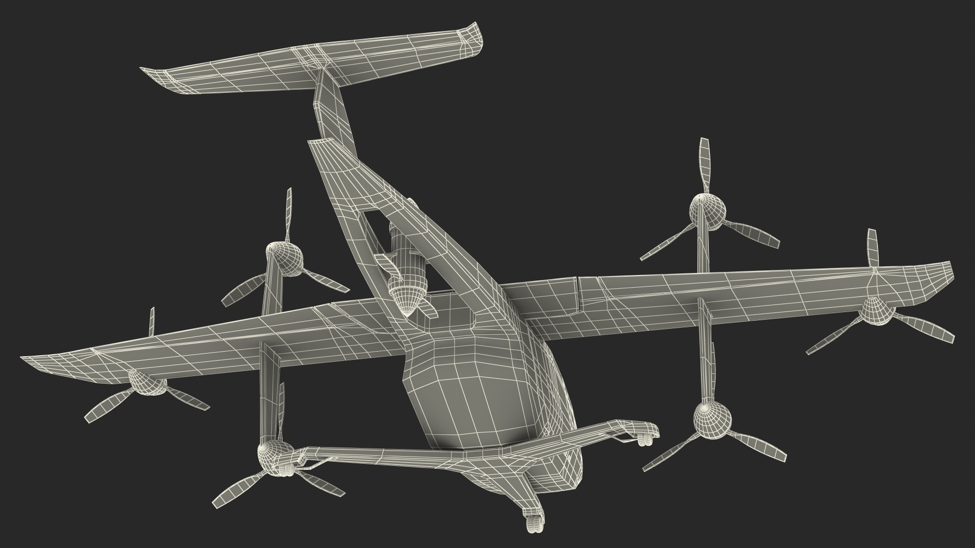 3D model MOBi-One V1 ASX Aircraft Rigged for Cinema 4D