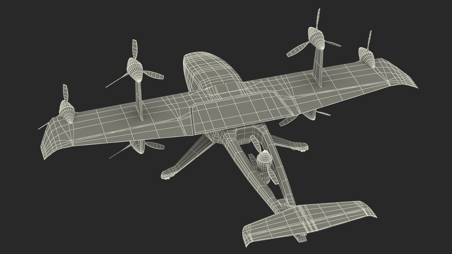 3D model MOBi-One V1 ASX Aircraft Rigged for Cinema 4D
