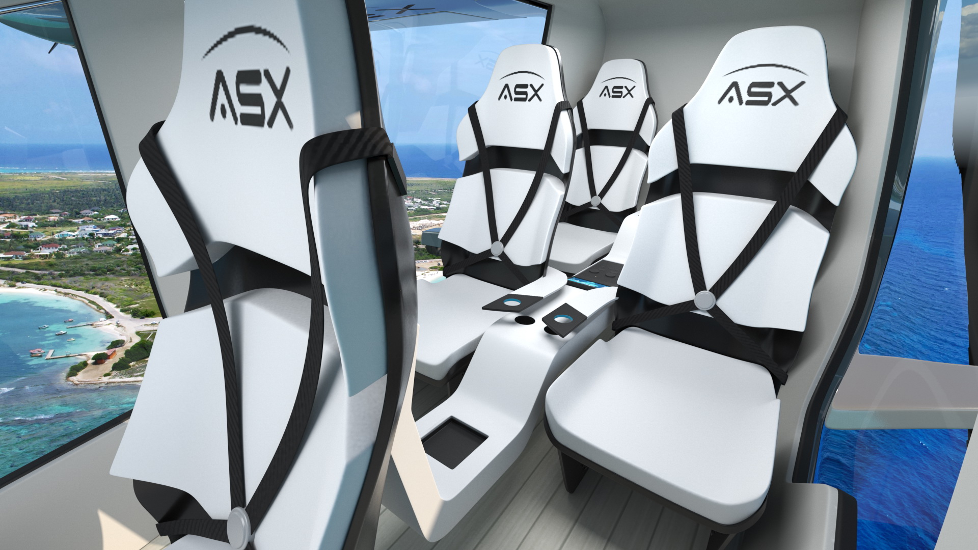 3D model MOBi-One V1 ASX Aircraft Rigged for Cinema 4D