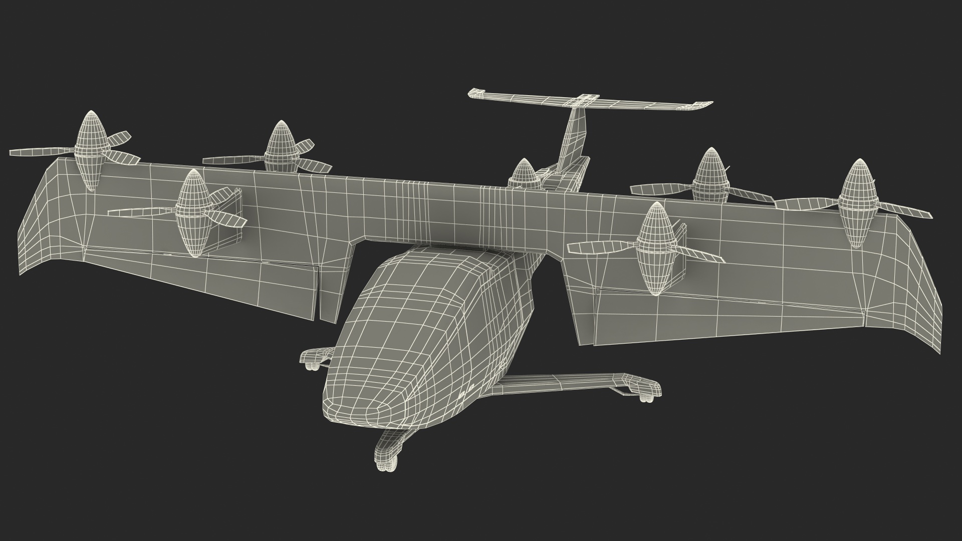 3D model MOBi-One V1 ASX Aircraft Rigged for Cinema 4D