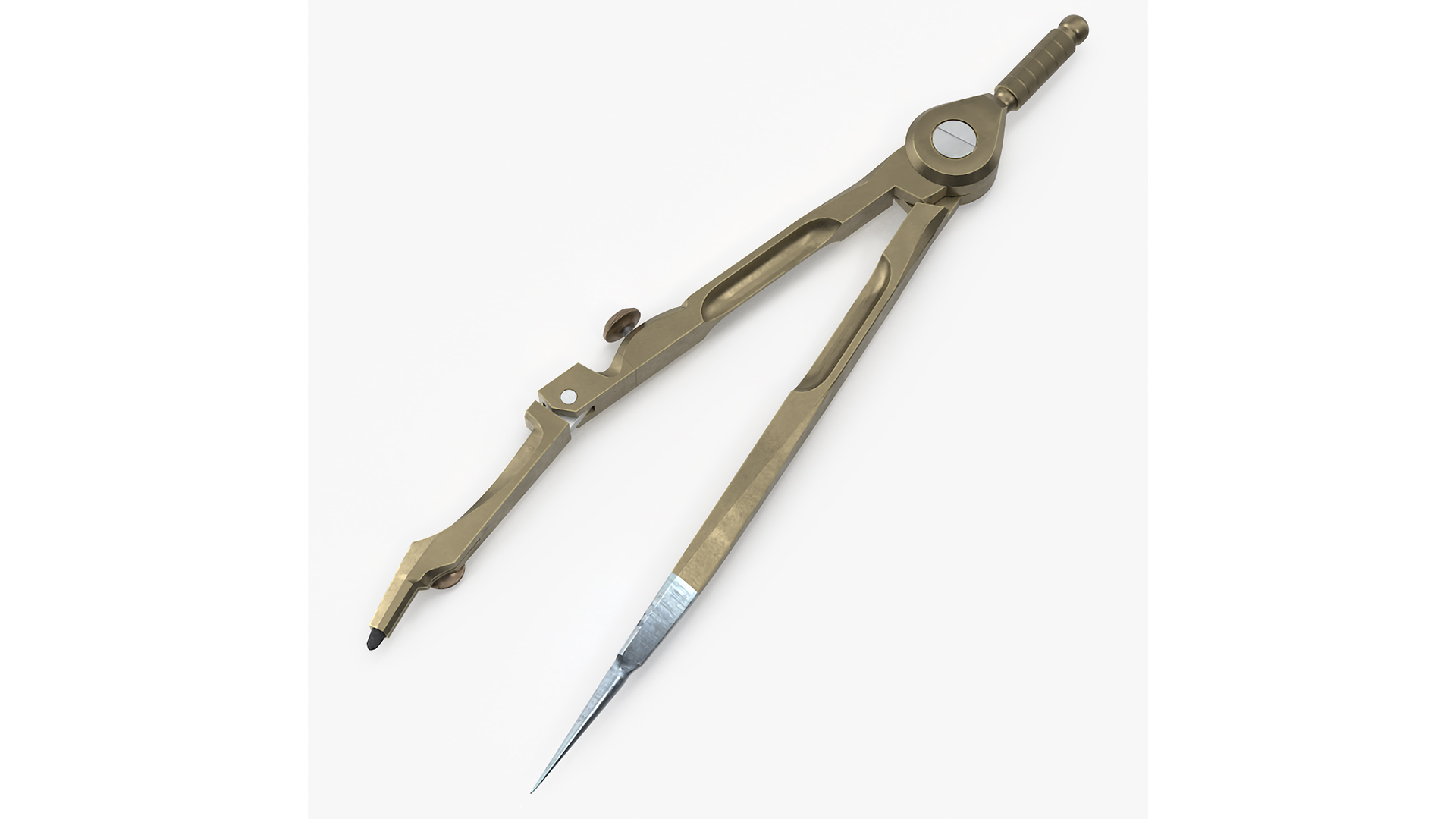 3D Vintage Drawing Compass model