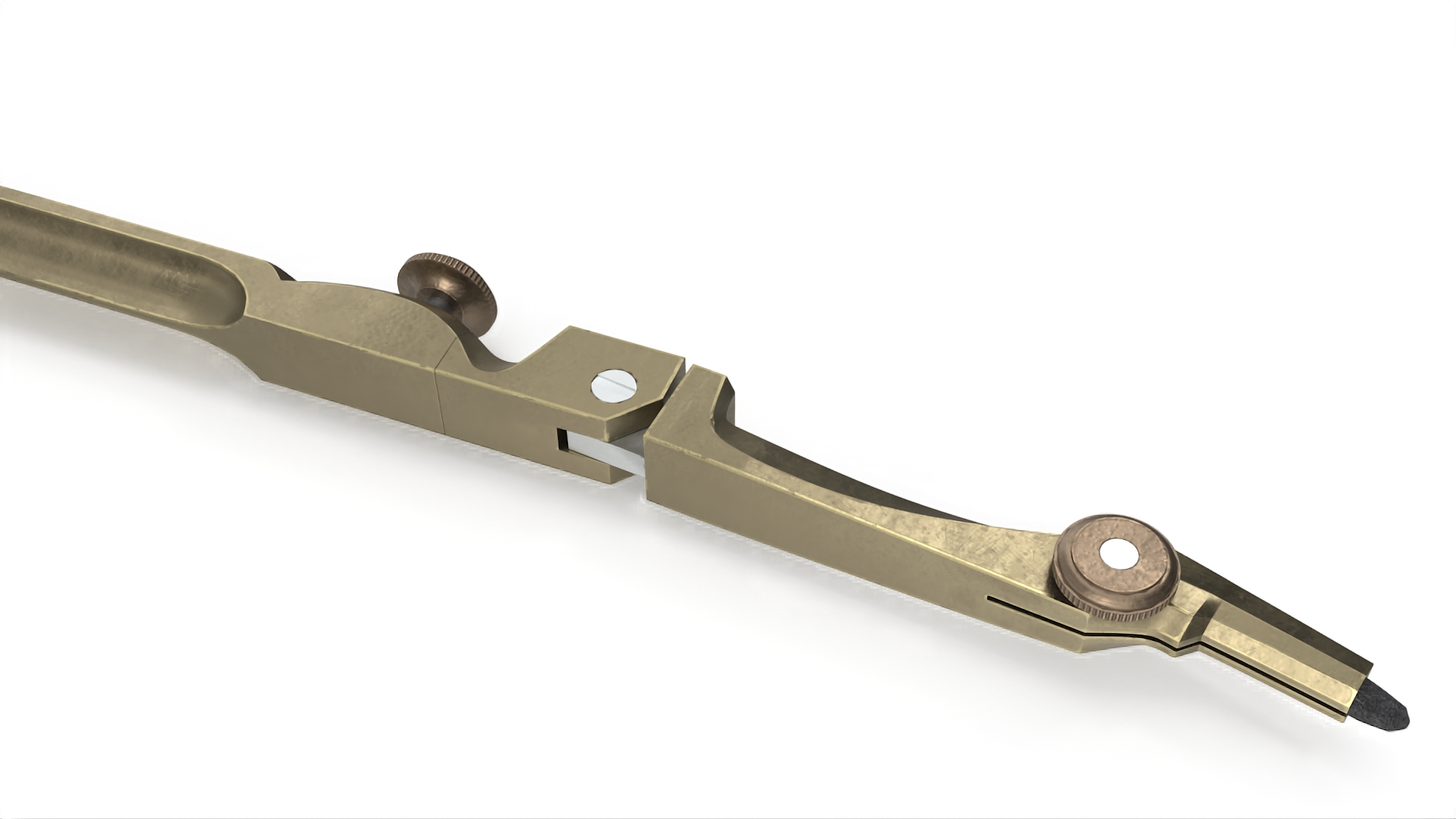 3D Vintage Drawing Compass model