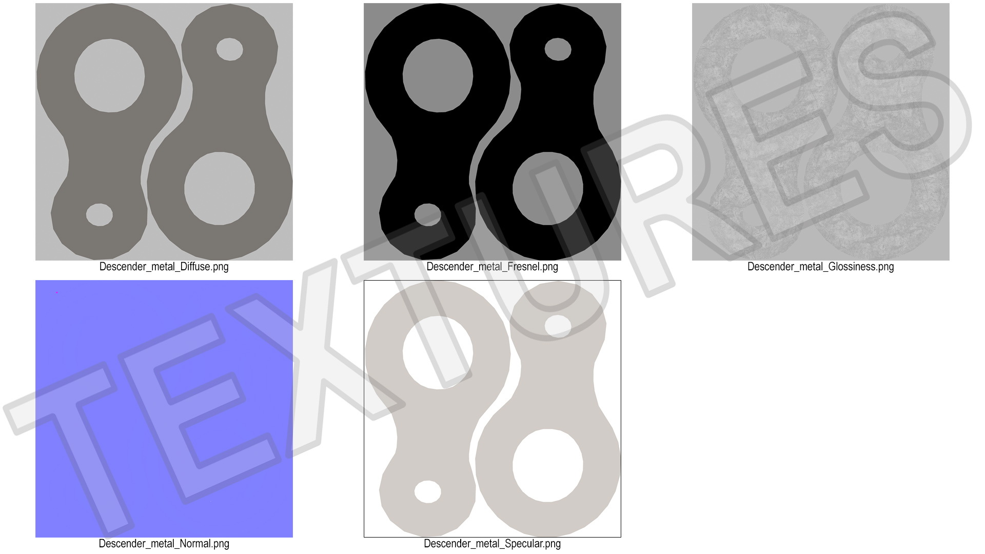 Aluminum Figure 8 Descender 3D