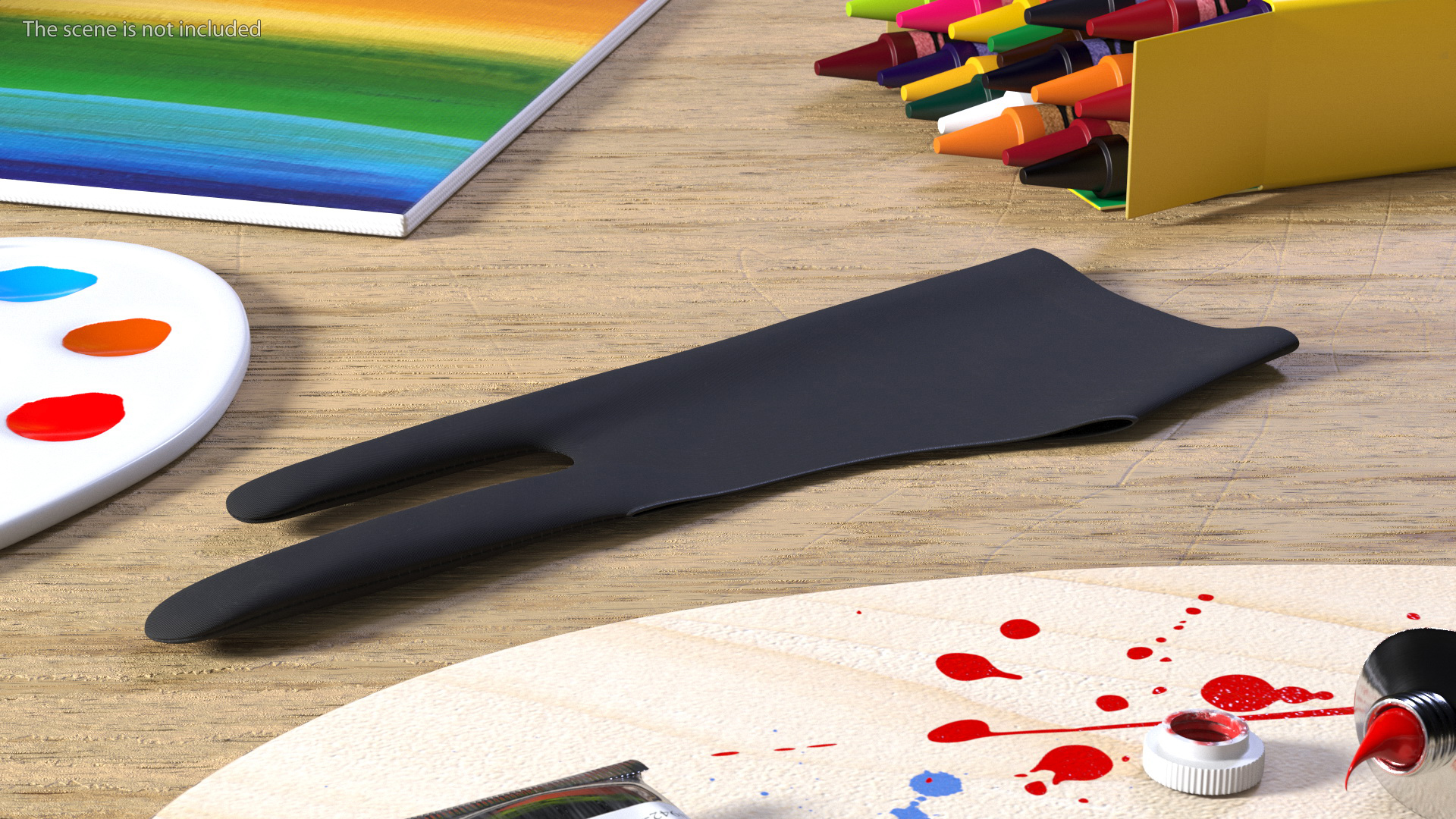 3D Artist Glove Black model