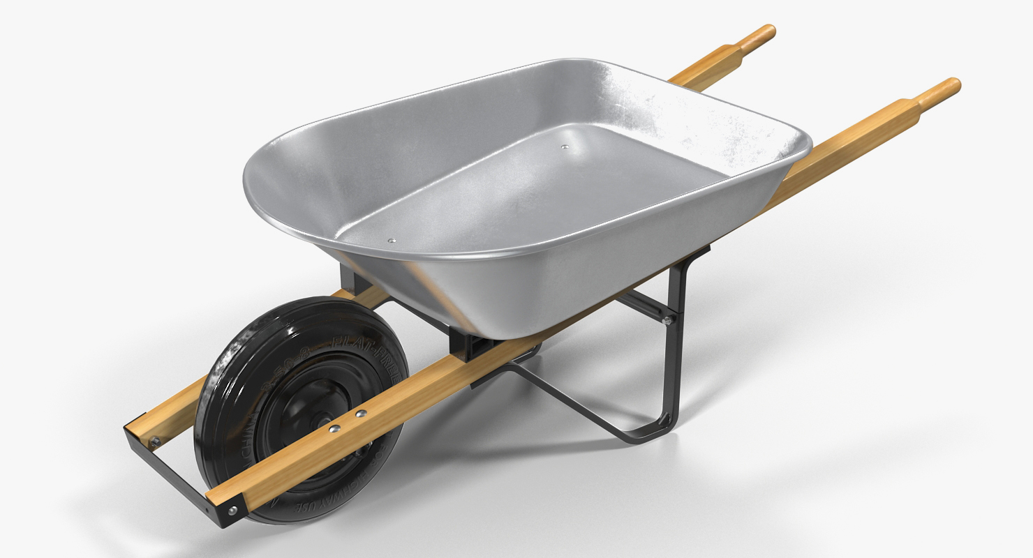 3D Easiload Galvanised Wheelbarrow