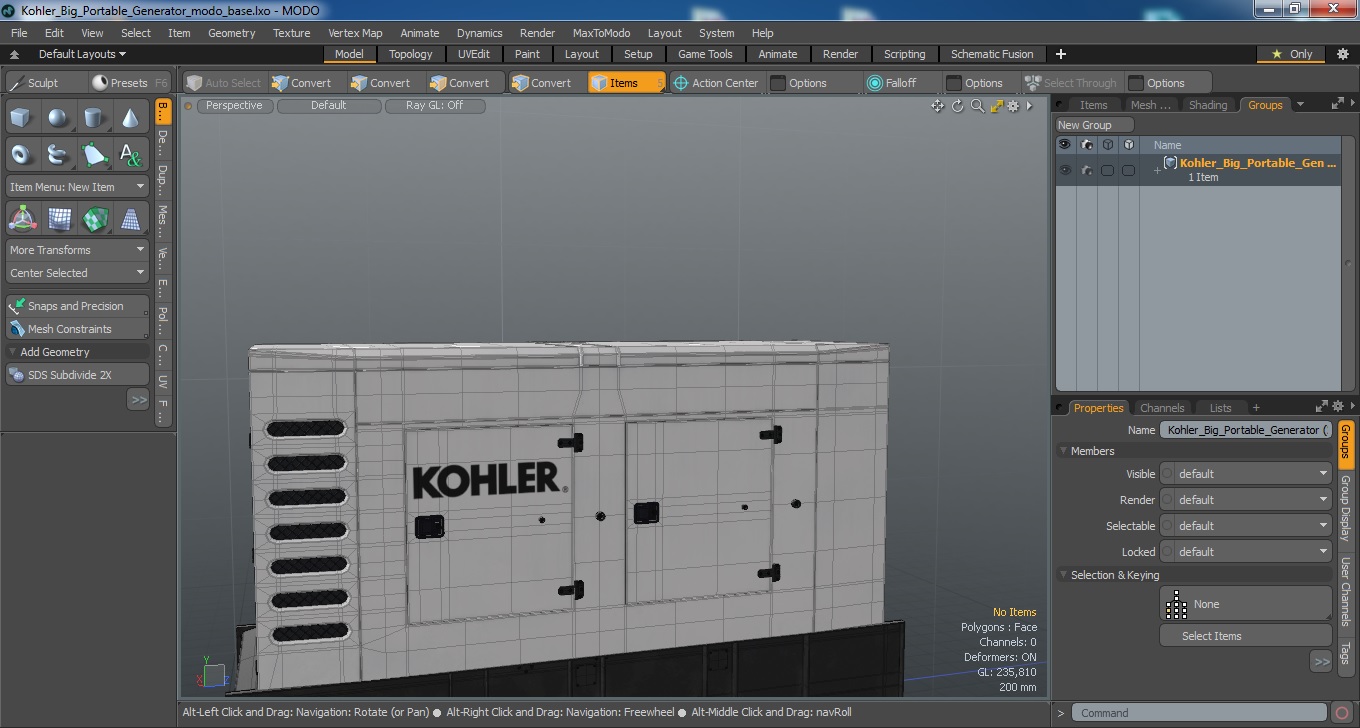 Kohler Big Portable Generator 3D model
