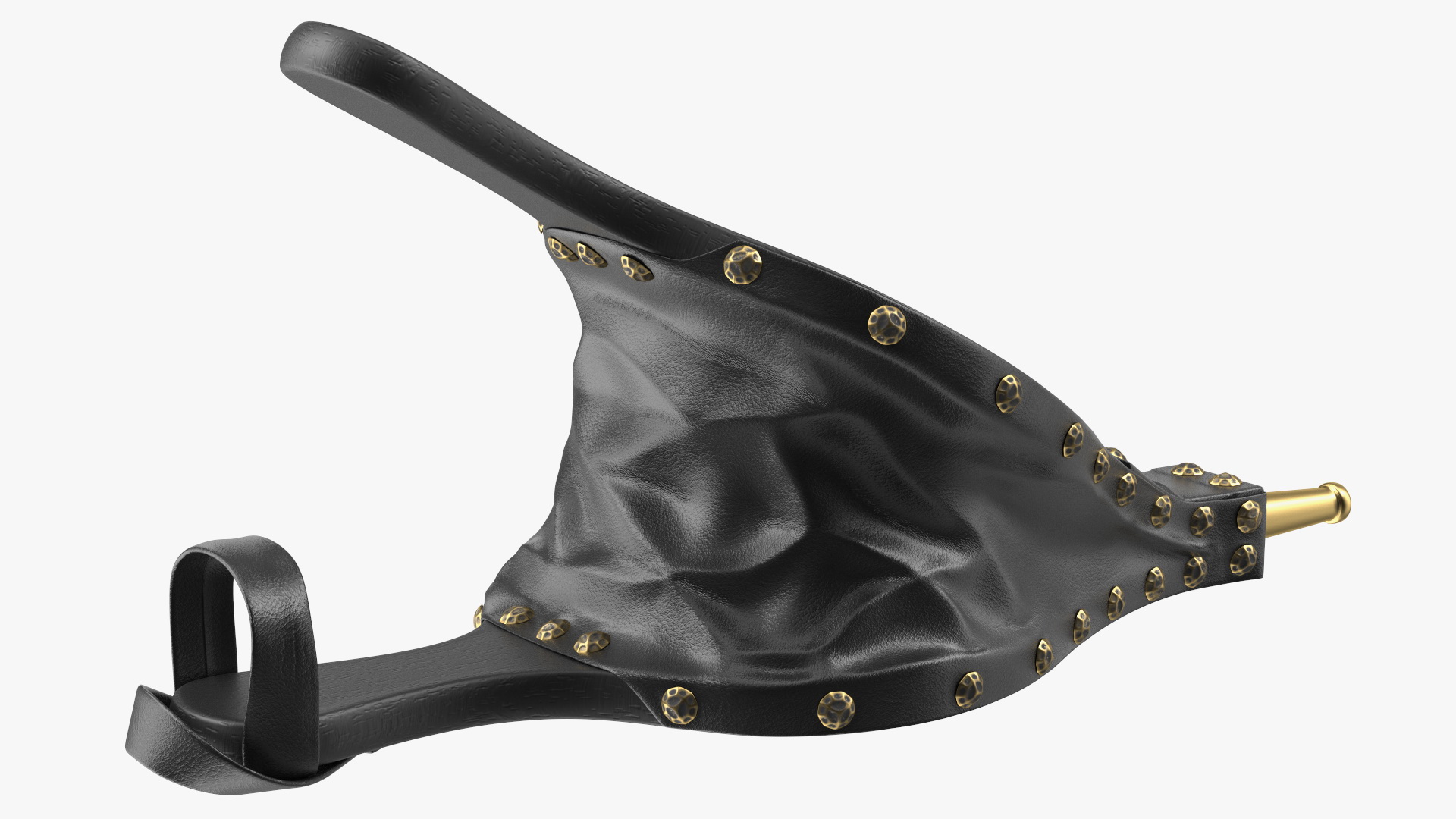 3D Vintage Leather Fireplace Bellows model