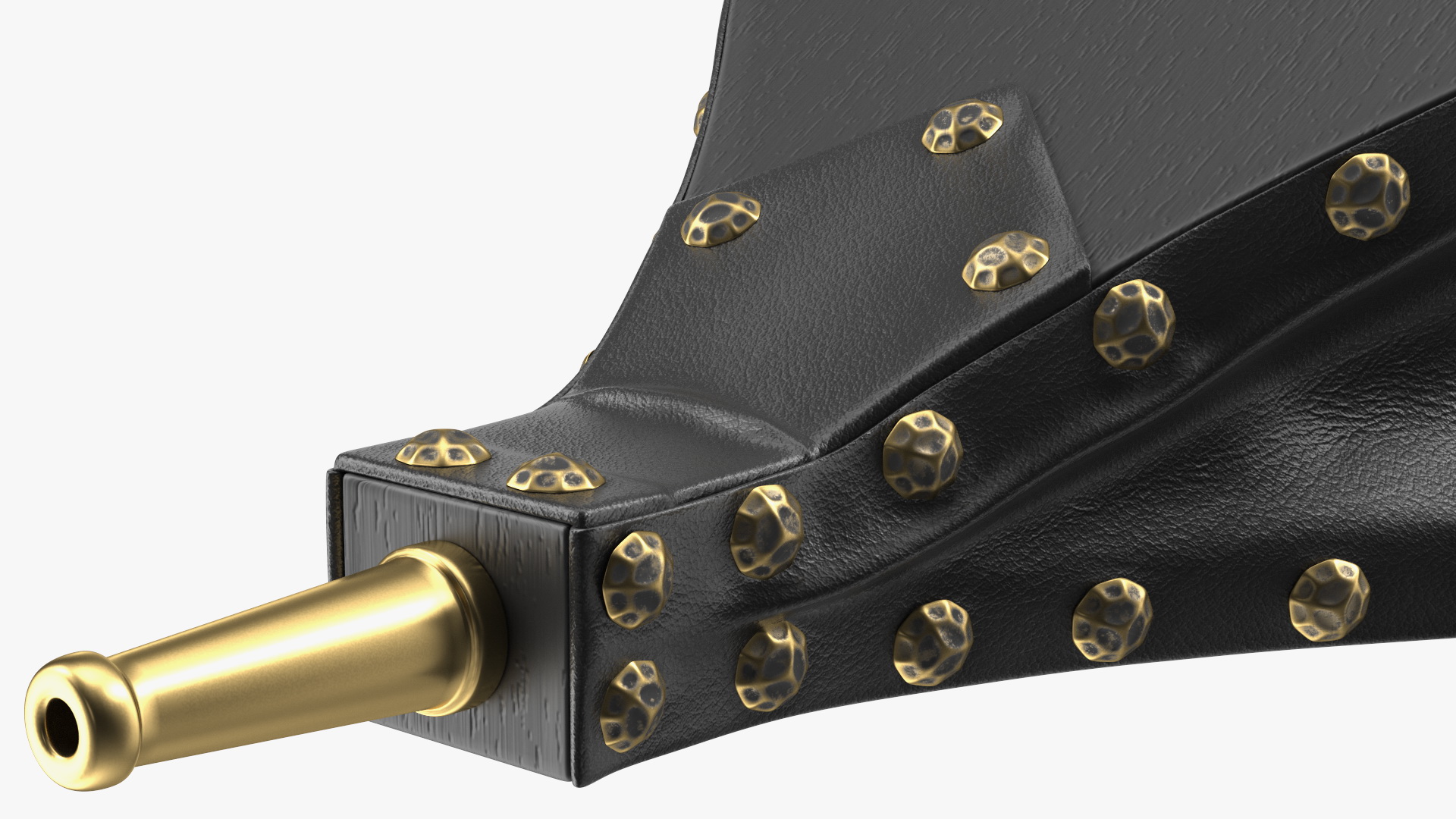 3D Vintage Leather Fireplace Bellows model