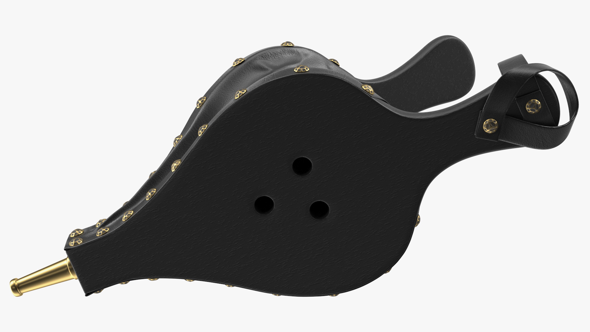3D Vintage Leather Fireplace Bellows model