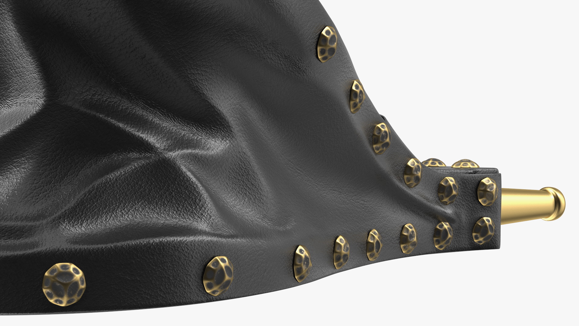 3D Vintage Leather Fireplace Bellows model