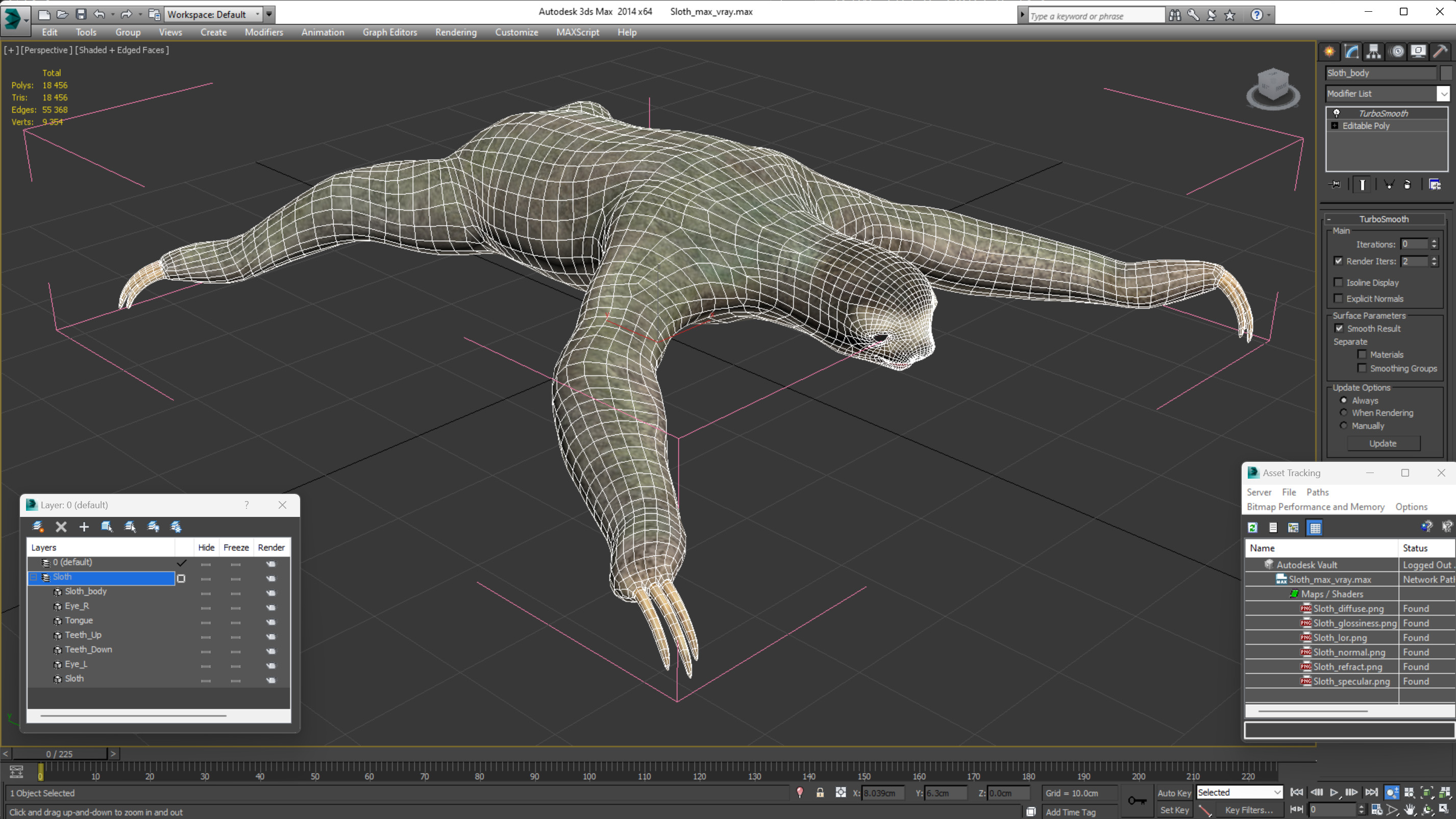 Sloth 3D model