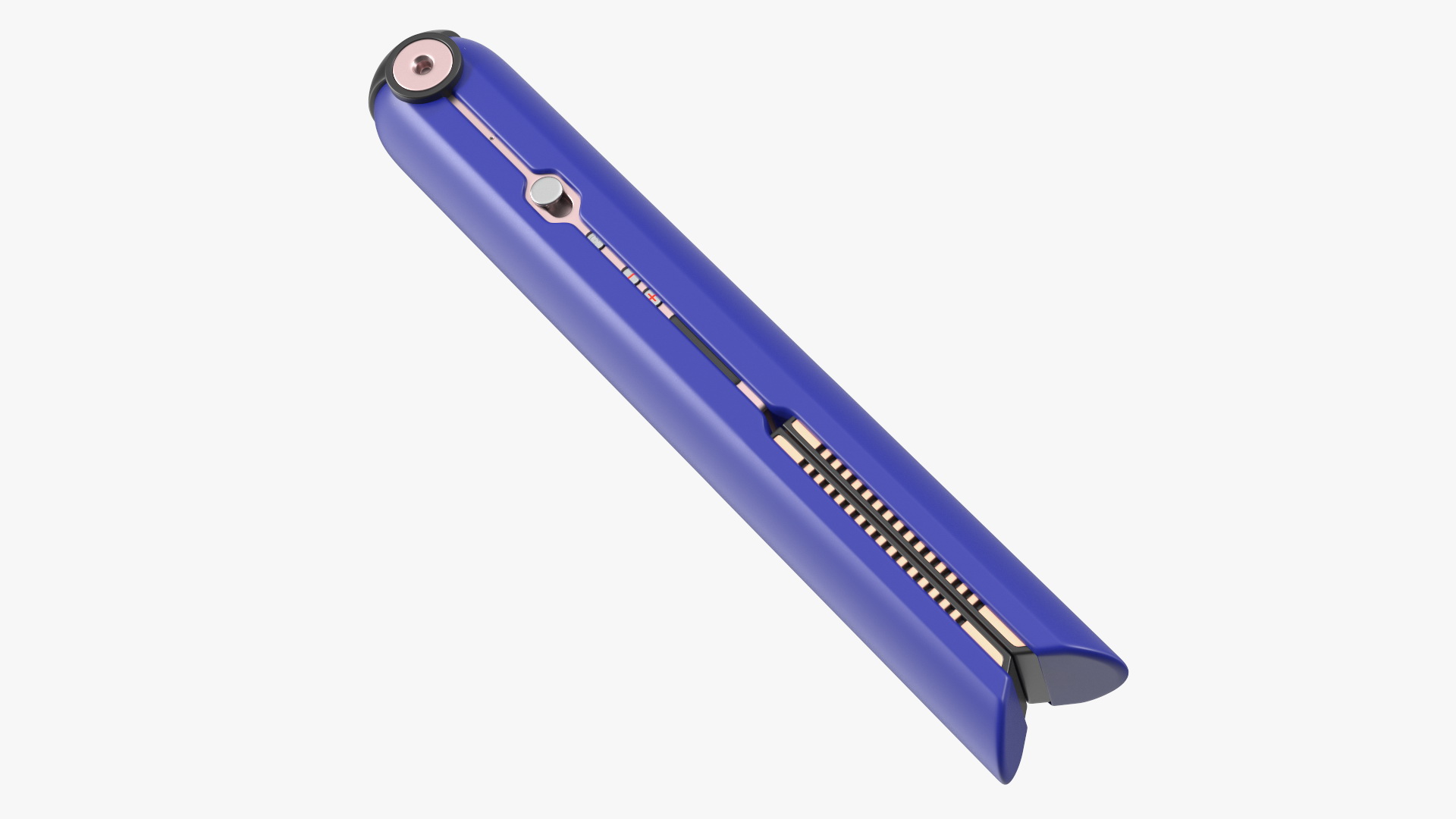3D model Woman Hair Straightener Dyson Corrale Blue Closed State