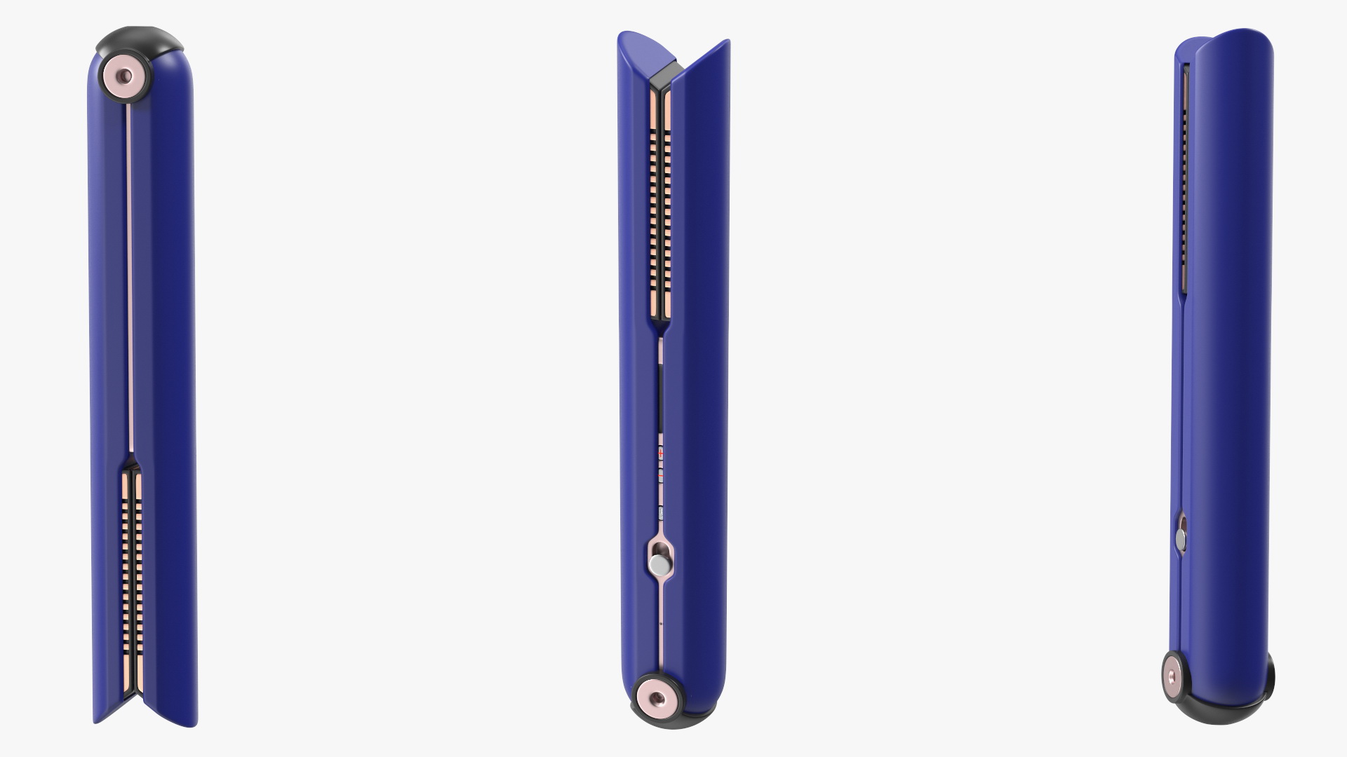 3D model Woman Hair Straightener Dyson Corrale Blue Closed State