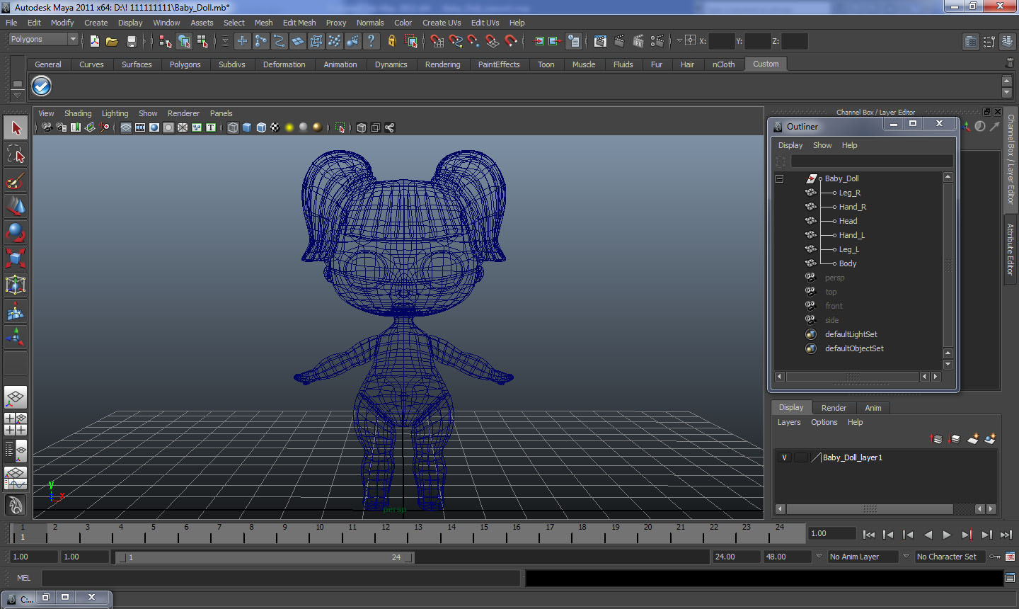 3D Nude LOL Doll model